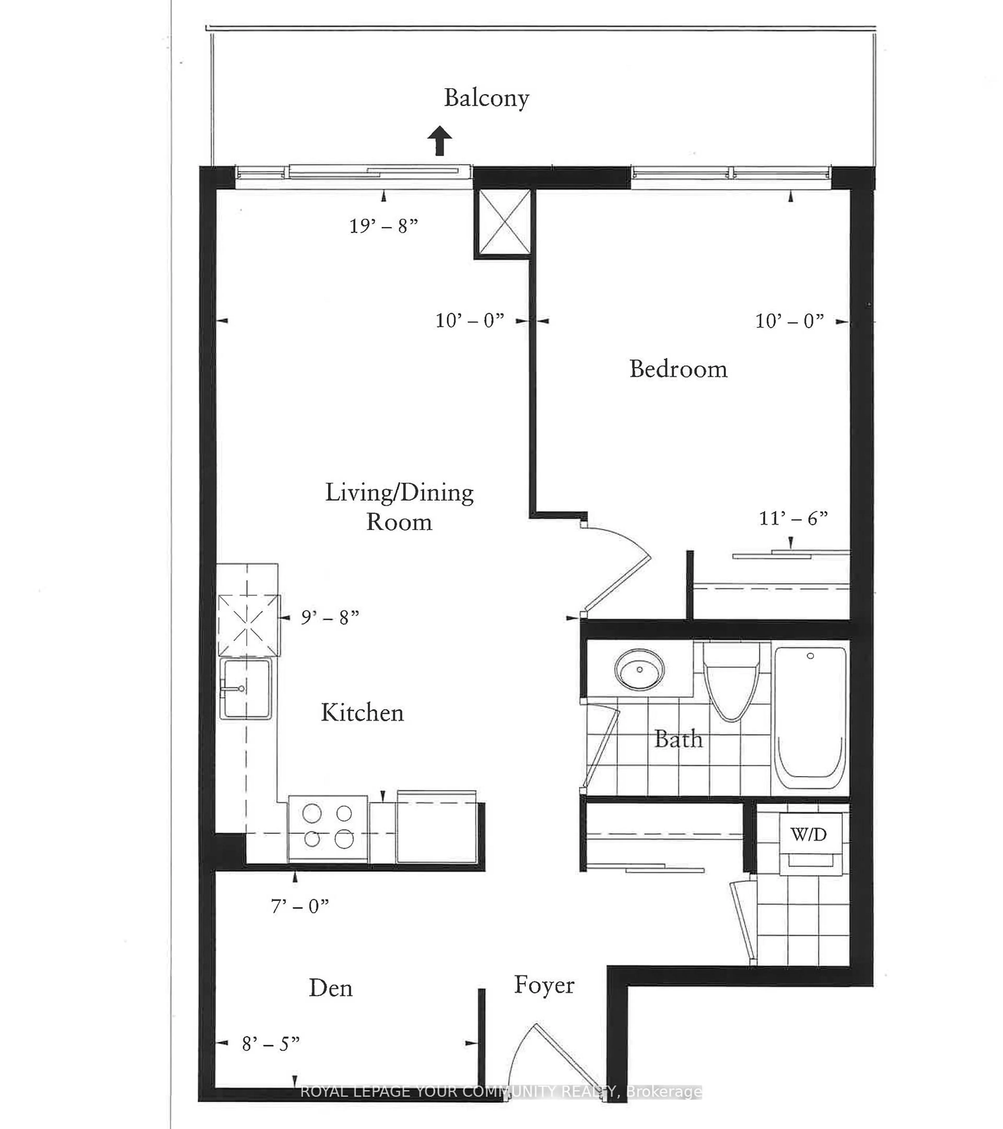 Floor plan for 85 North Park Rd #202, Vaughan Ontario L4J 0H9