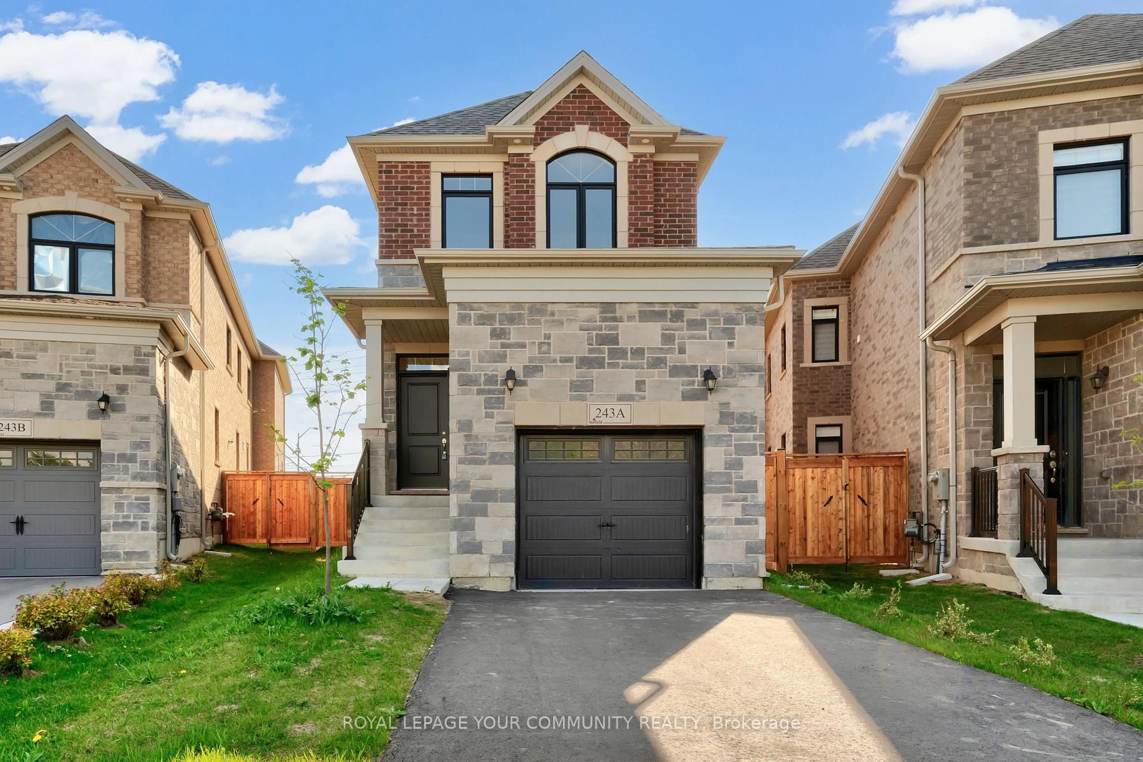 Home with brick exterior material, street for 243A Andy Cres, Vaughan Ontario L4H 1C6