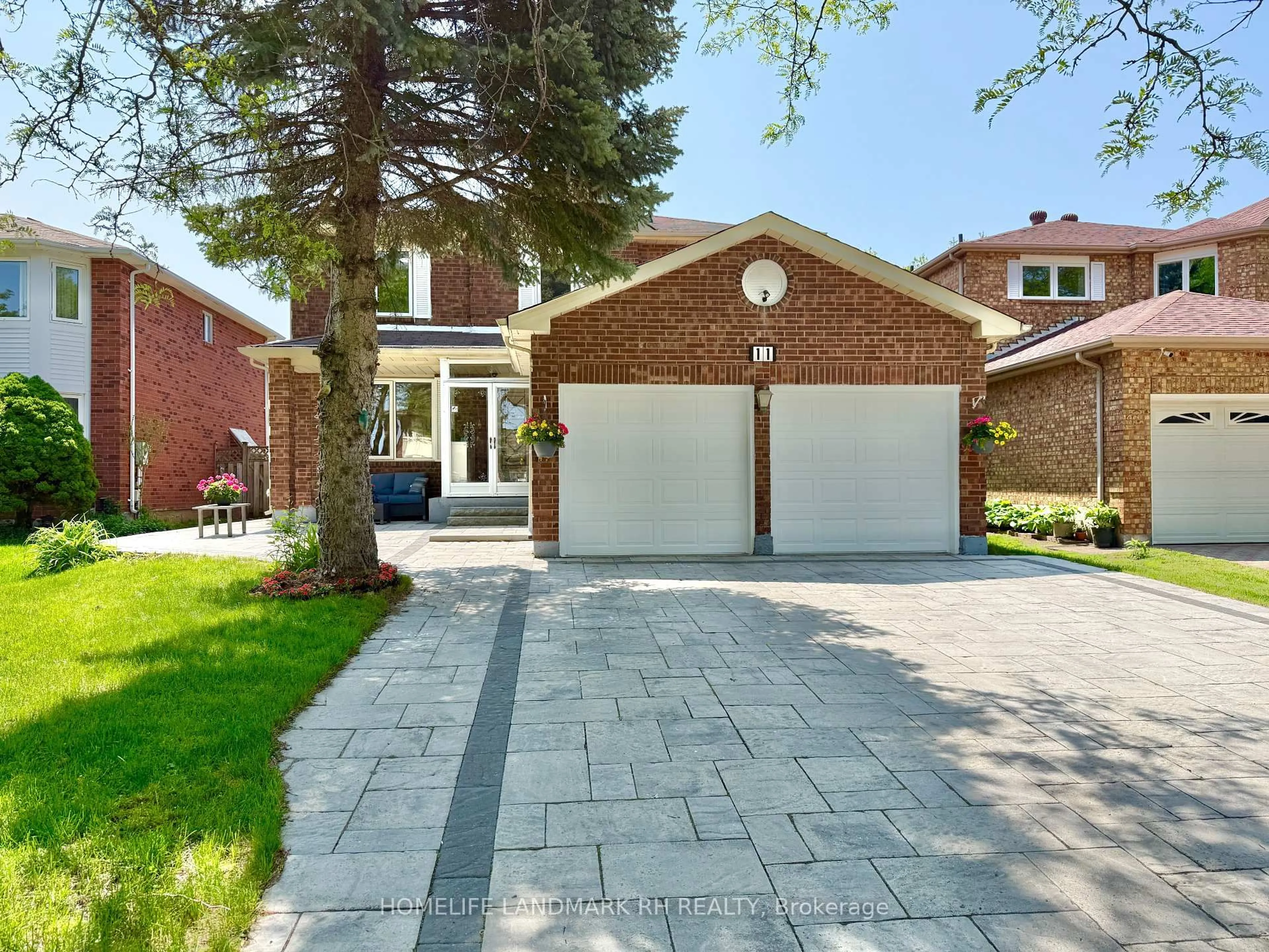 Home with brick exterior material, street for 11 Lancashire Rd, Markham Ontario L3R 8K9