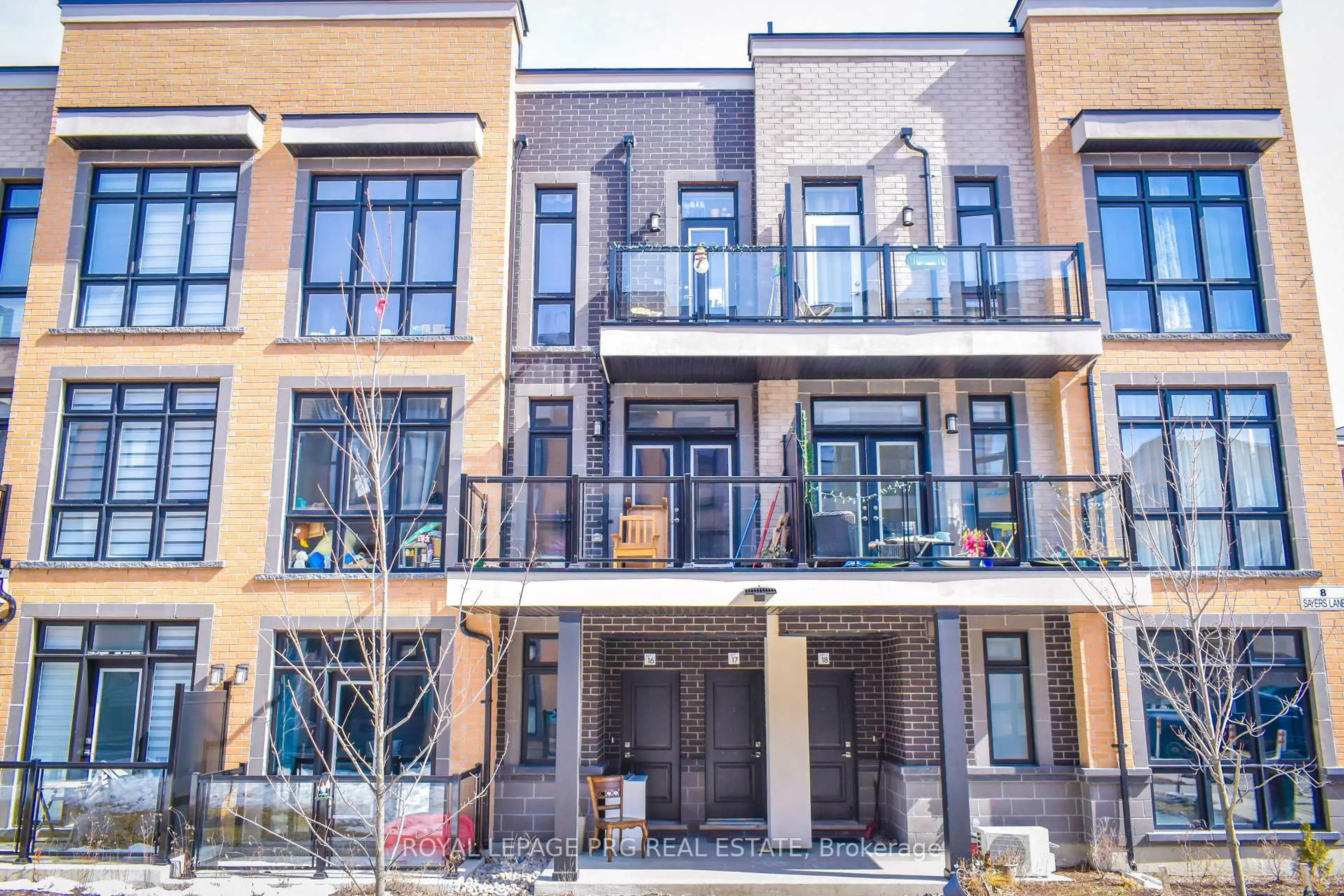 Home with brick exterior material, street for 8 Sayers Lane #17, Richmond Hill Ontario L4E 1J4