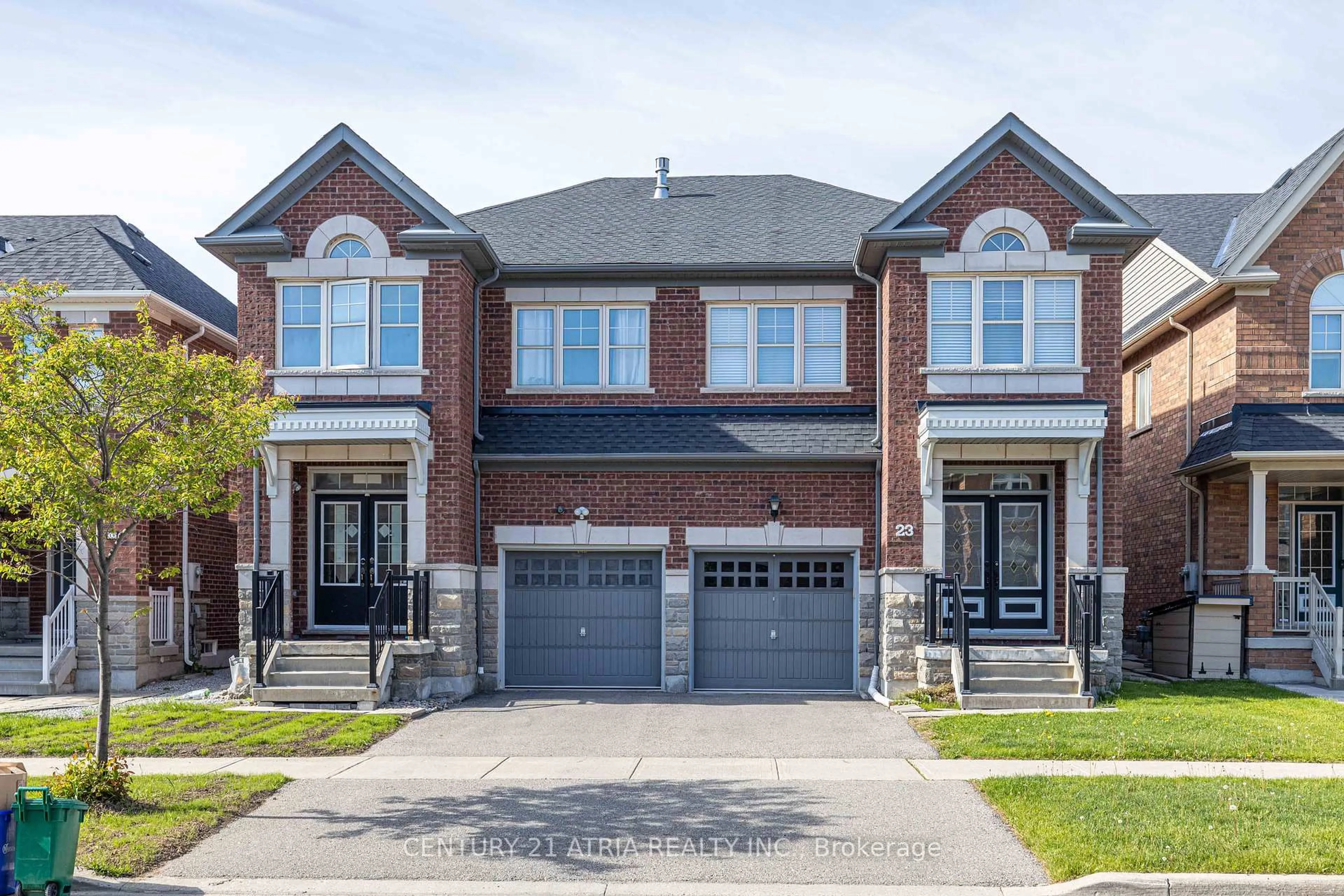 Home with brick exterior material, street for 23 Staglin Crt, Markham Ontario L6C 0K8
