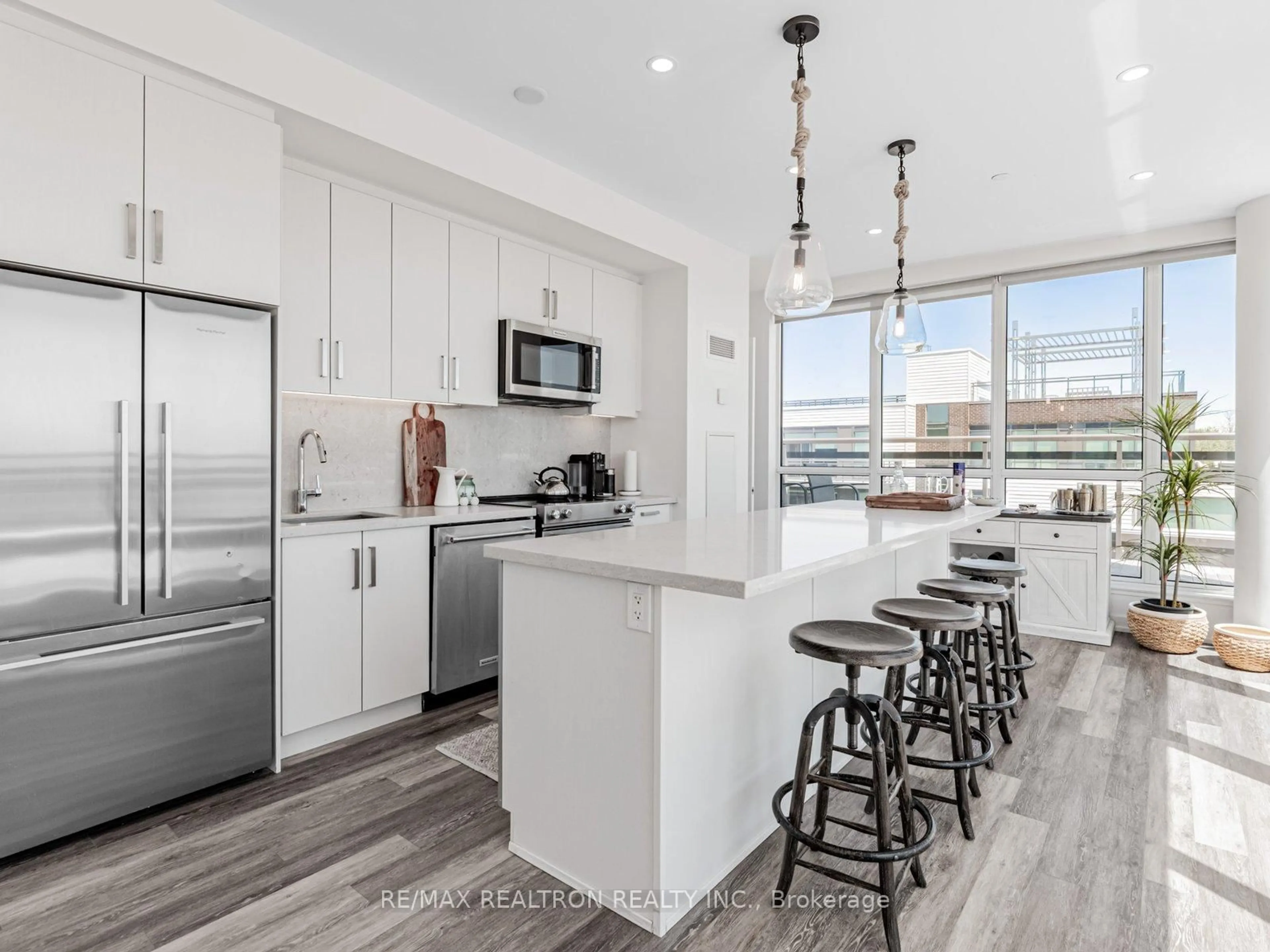 Open concept kitchen, unknown for 241 Sea Ray Ave #A407, Innisfil Ontario L9S 0J9
