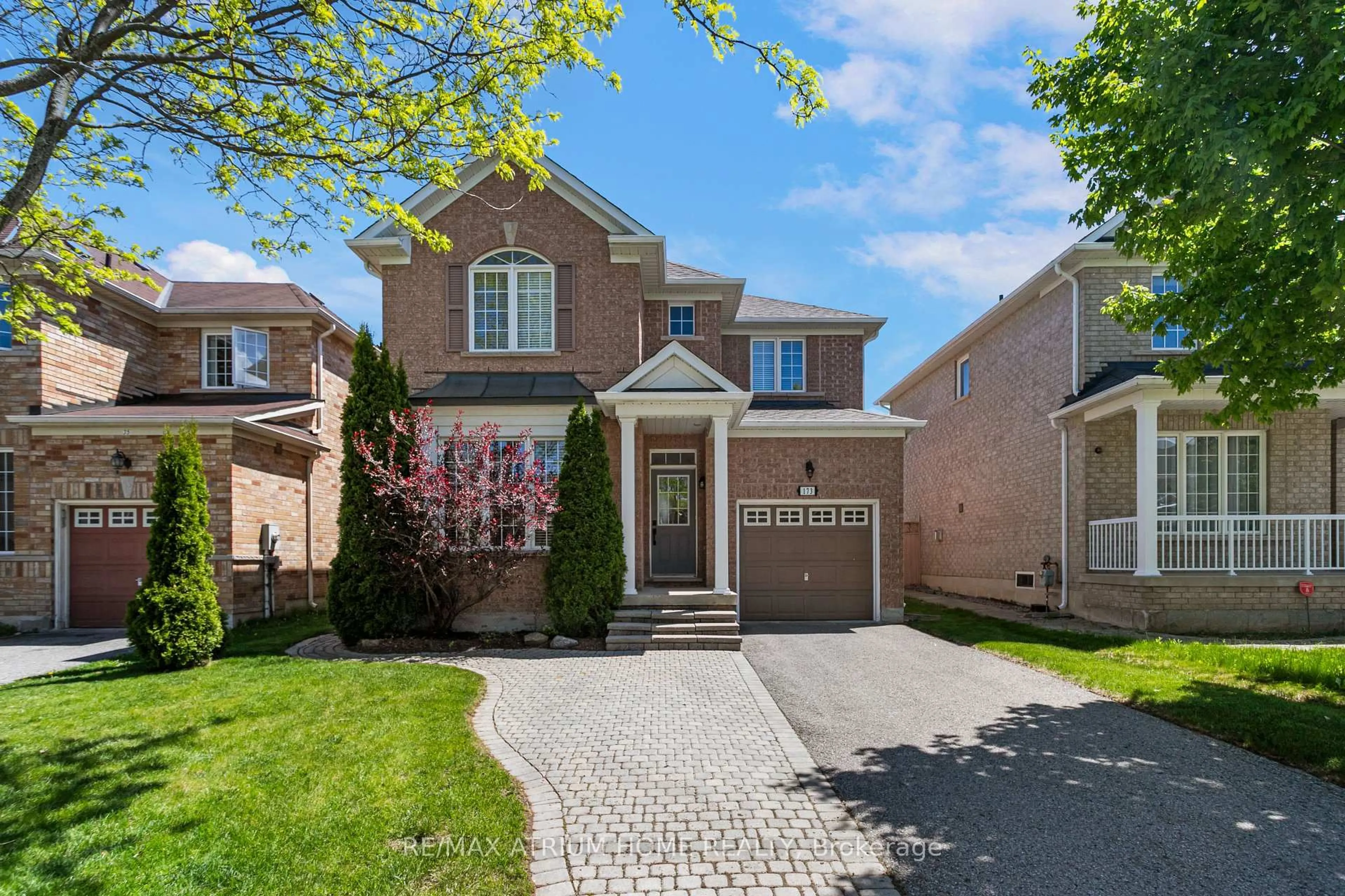 Home with brick exterior material, street for 173 Alfred Smith Way, Newmarket Ontario L3X 3C3