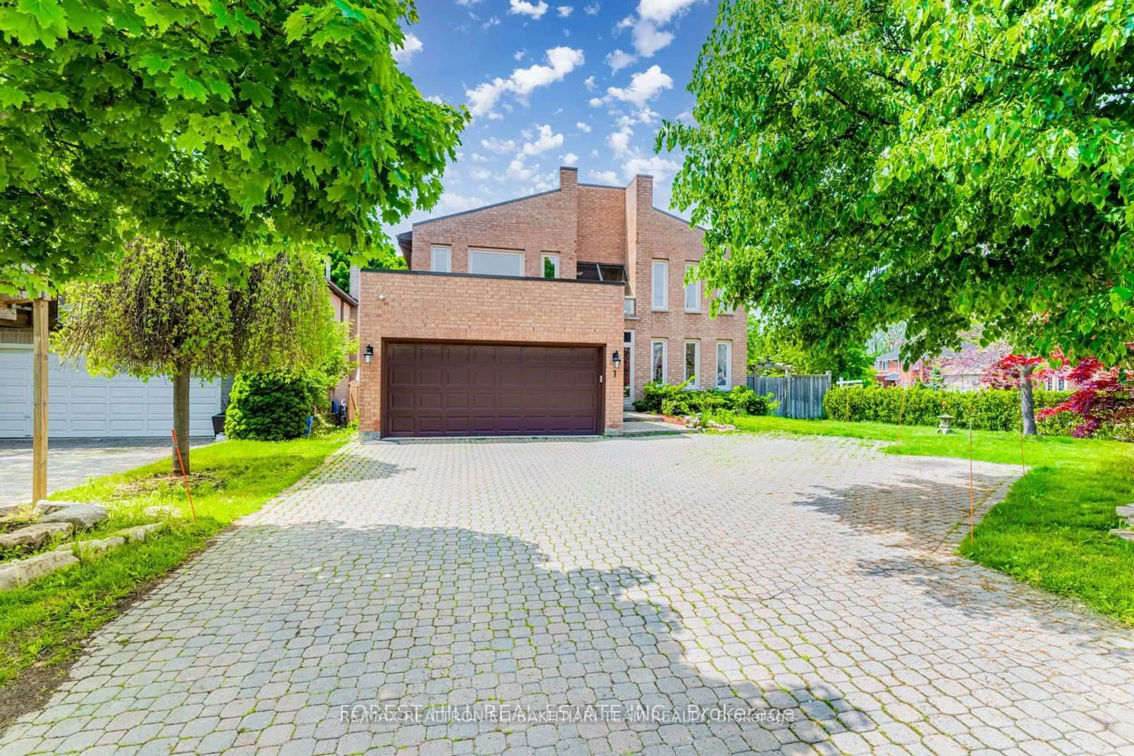 Home with brick exterior material, street for 1 Bronte Rd, Markham Ontario L3T 7H5