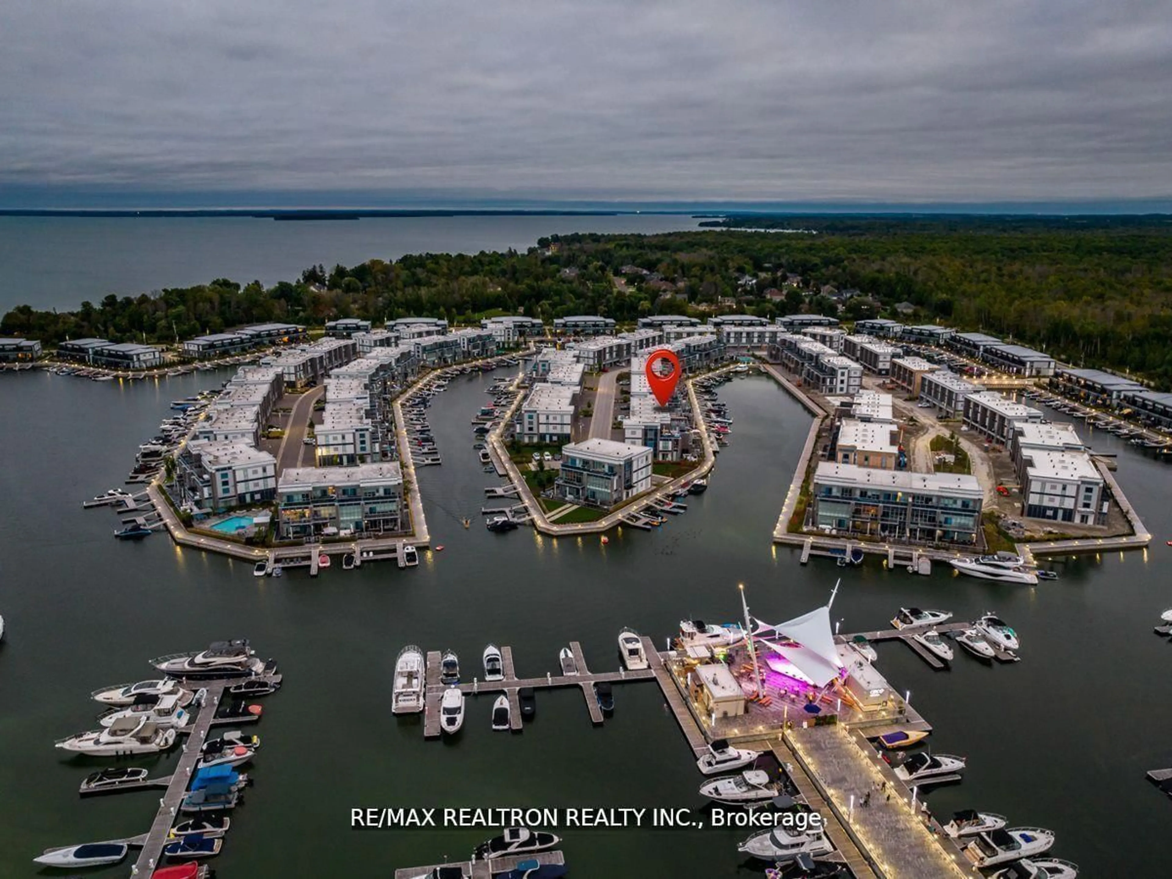 A pic from outside/outdoor area/front of a property/back of a property/a pic from drone, water/lake/river/ocean view for 3637 Ferretti Crt, Innisfil Ontario L9S 0N6