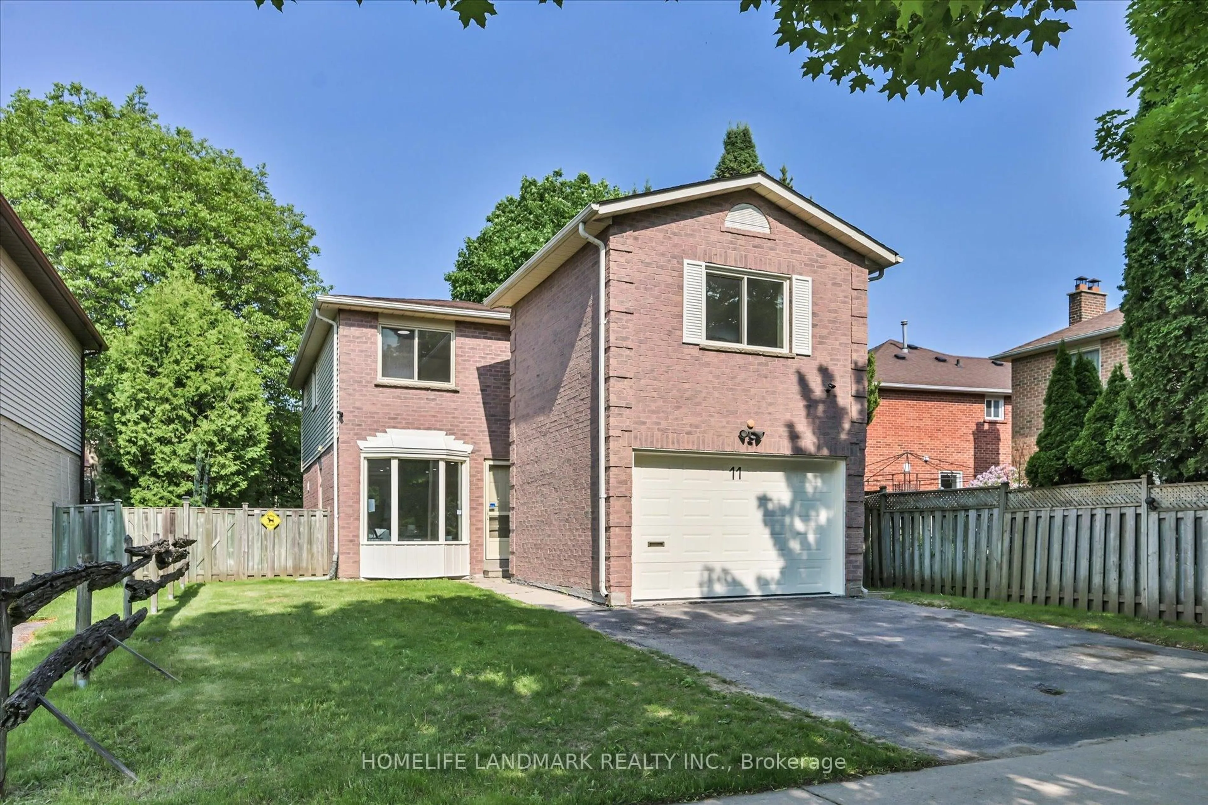 Home with brick exterior material, street for 11 Hunter's Point Dr, Richmond Hill Ontario L4C 6M4