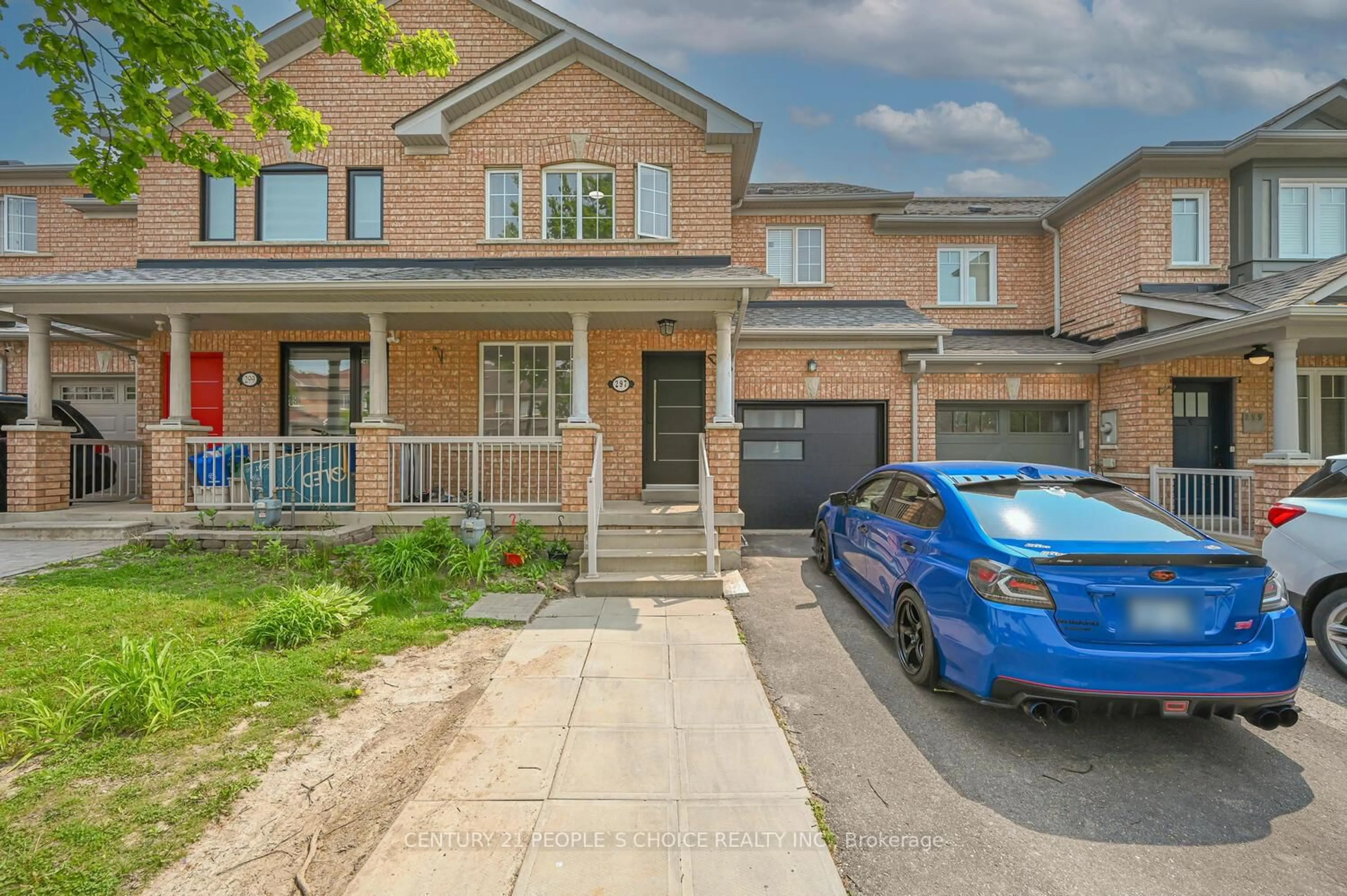 Home with brick exterior material, street for 297 Flagstone Way, Newmarket Ontario L3X 2R8