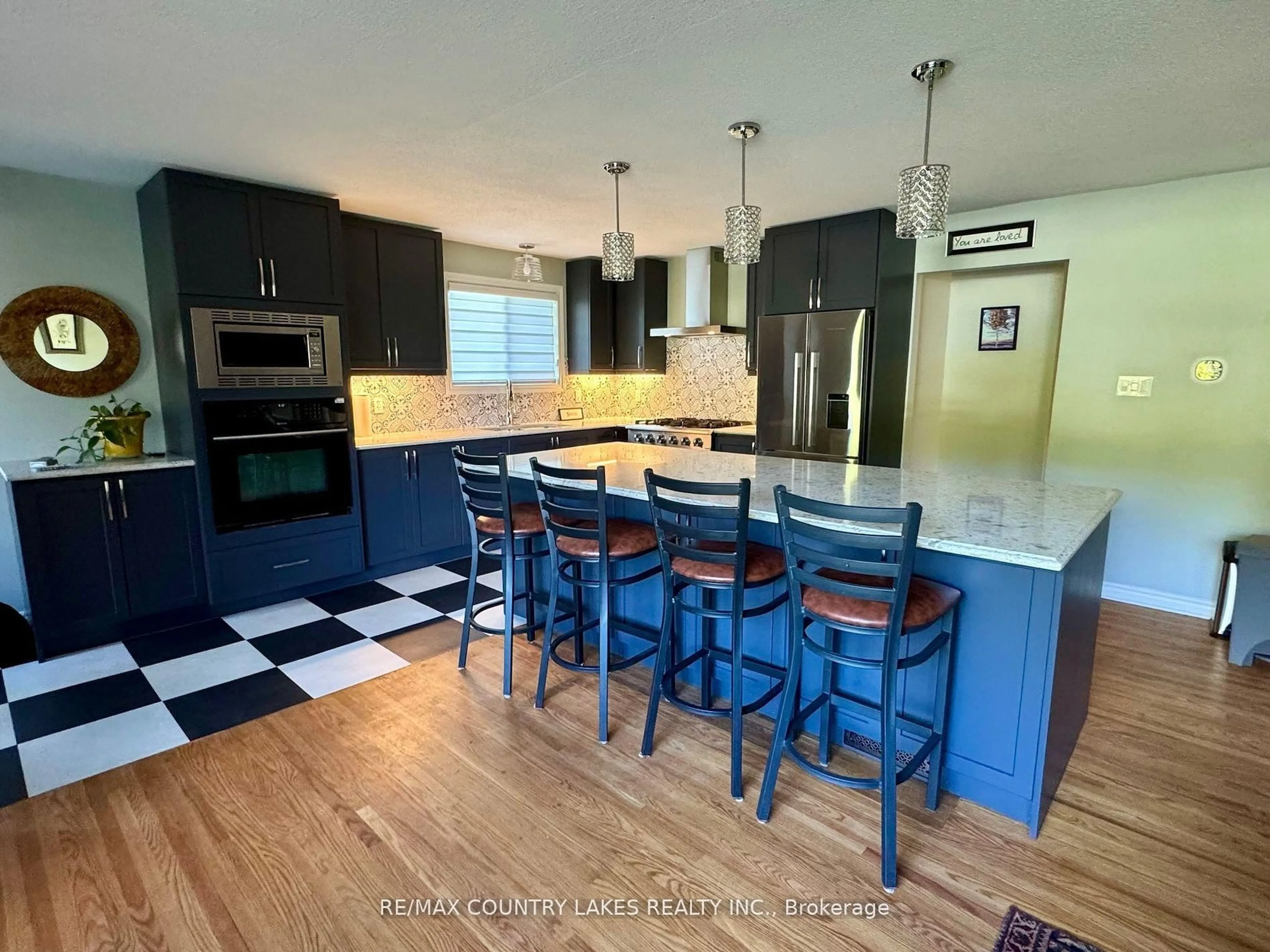 Open concept kitchen, ceramic/tile floor for 59 Third St, Brock Ontario L0K 1A0