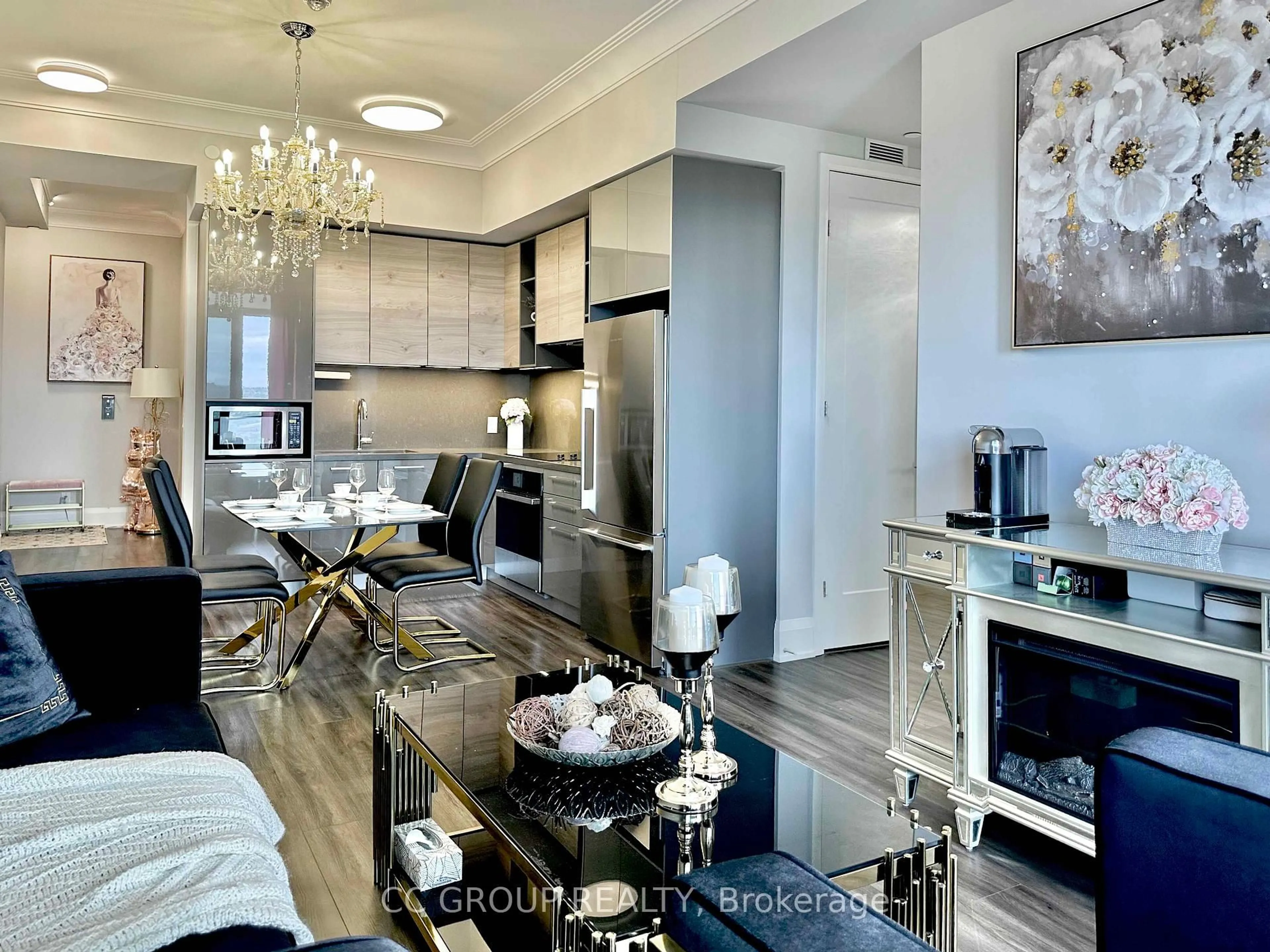 Open concept kitchen, unknown for 12 Gandhi Lane #3808, Markham Ontario L3T 0G8