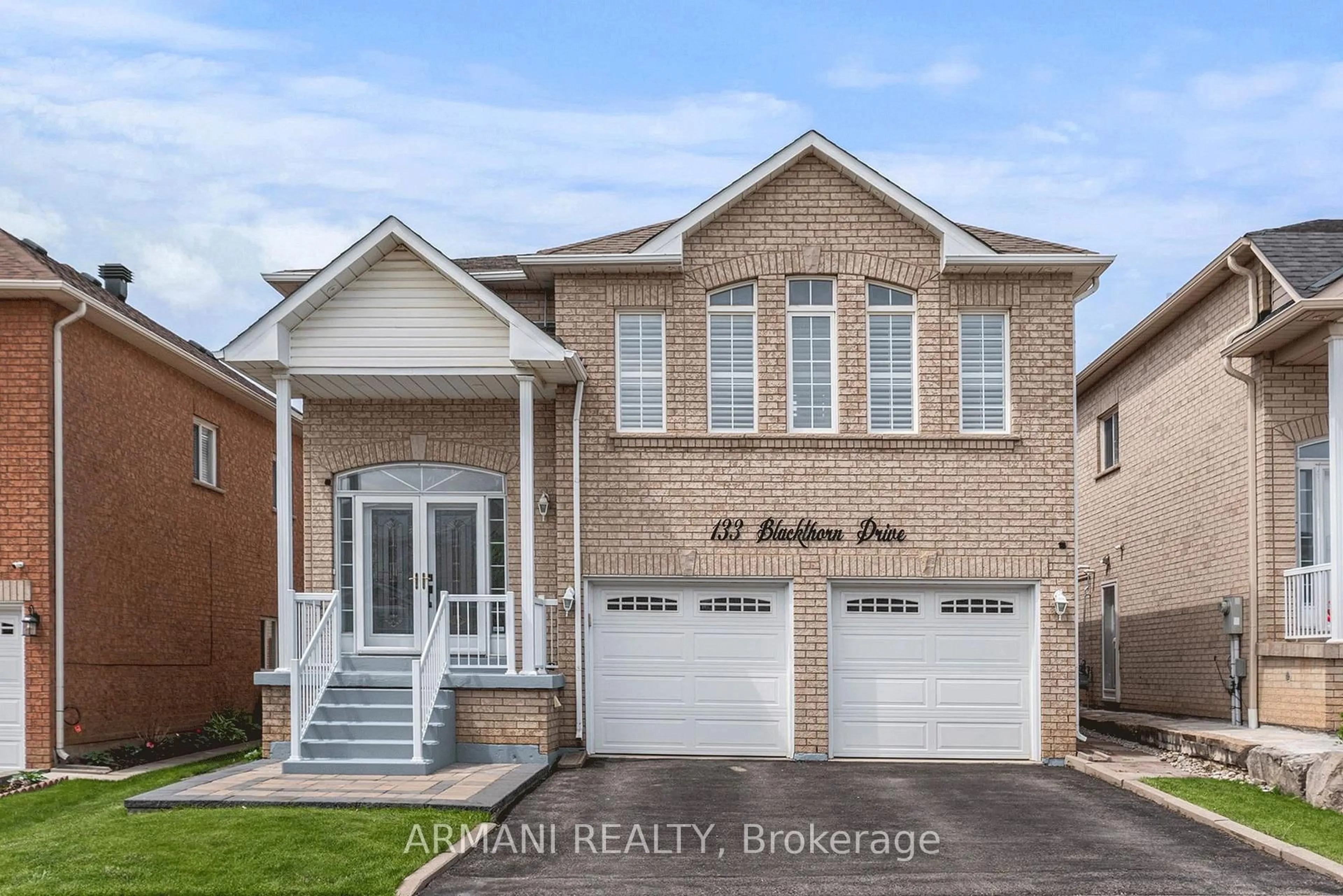 Home with brick exterior material, street for 133 Blackthorn Dr, Vaughan Ontario L6A 3N2
