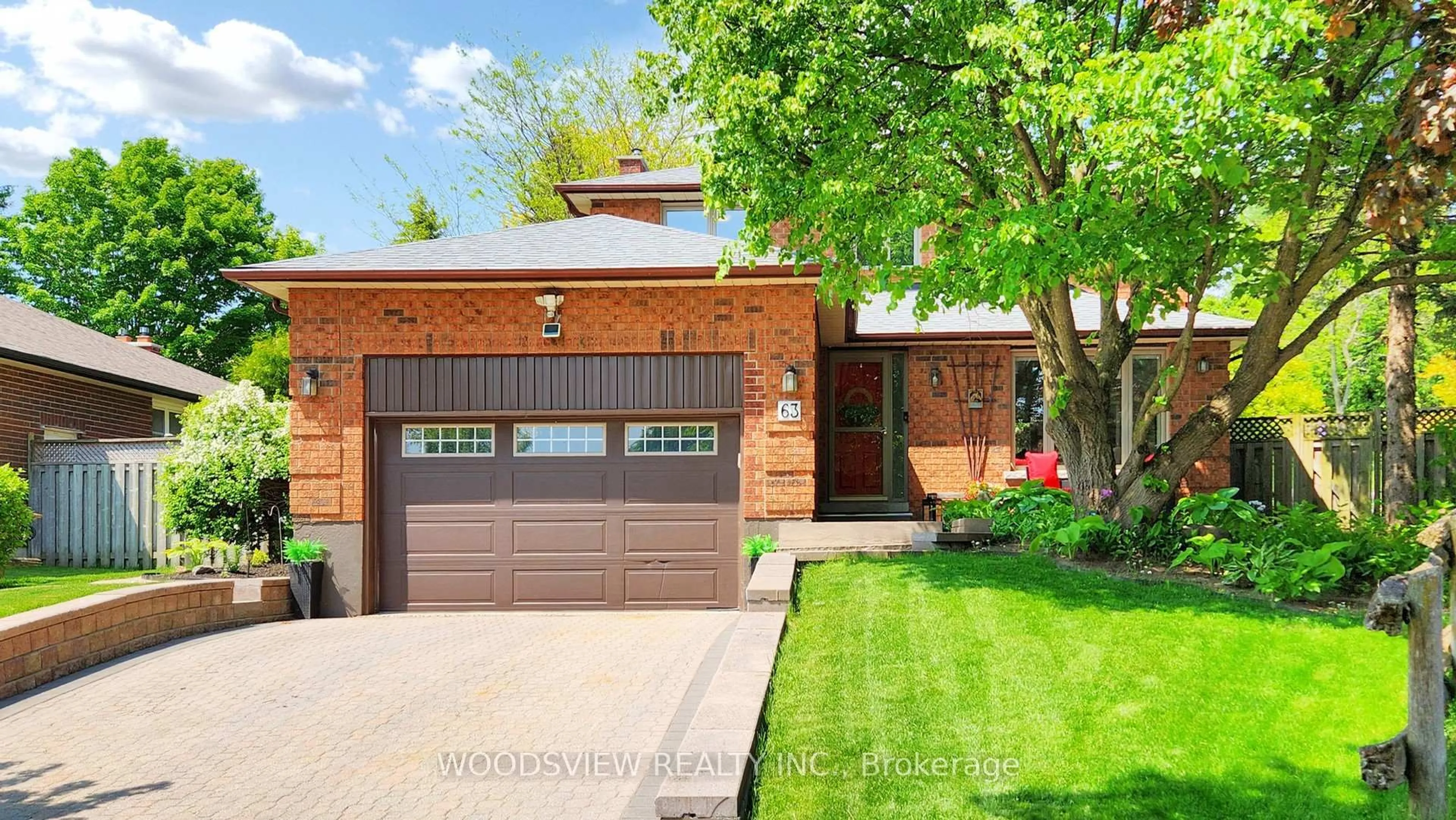 Home with brick exterior material, street for 63 Ewen Dr, Uxbridge Ontario L9P 1L5