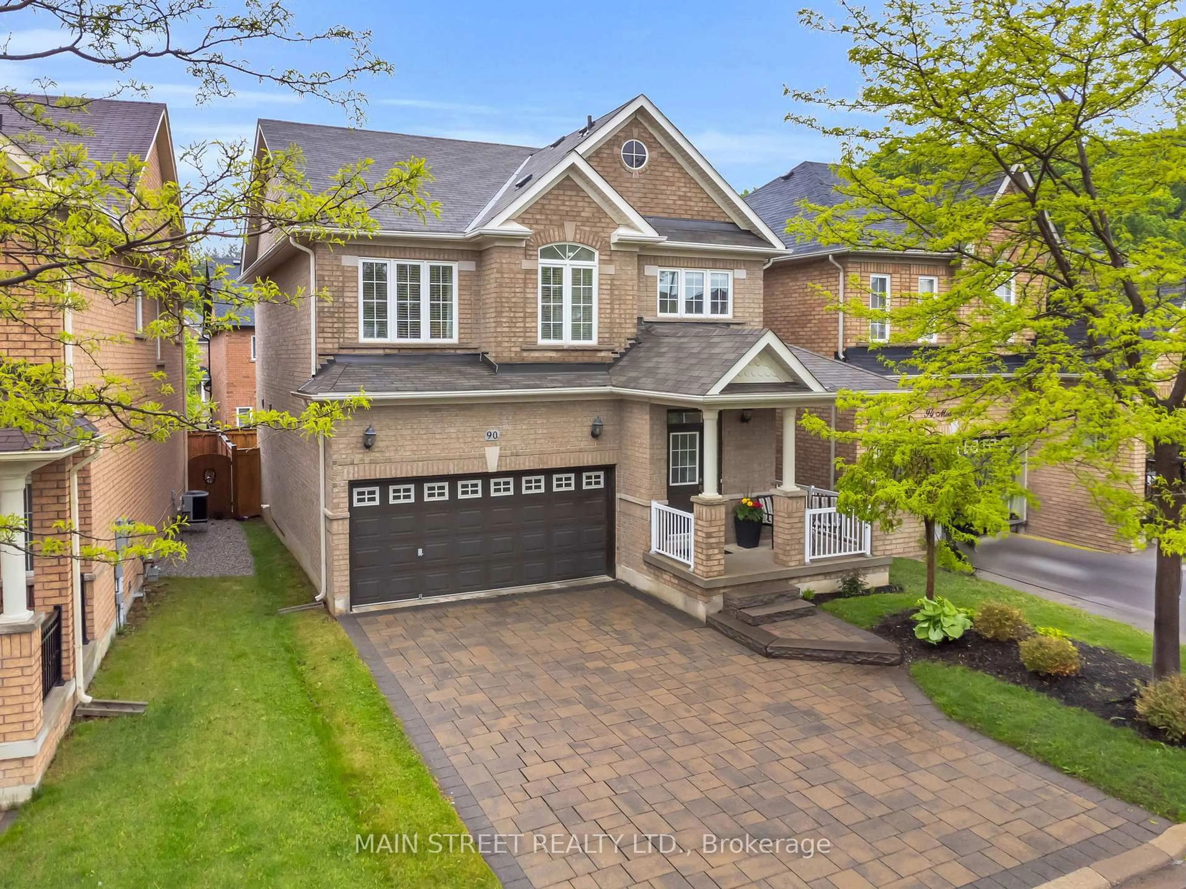 Home with brick exterior material, street for 90 Moderna Dr, Vaughan Ontario L4H 0R7