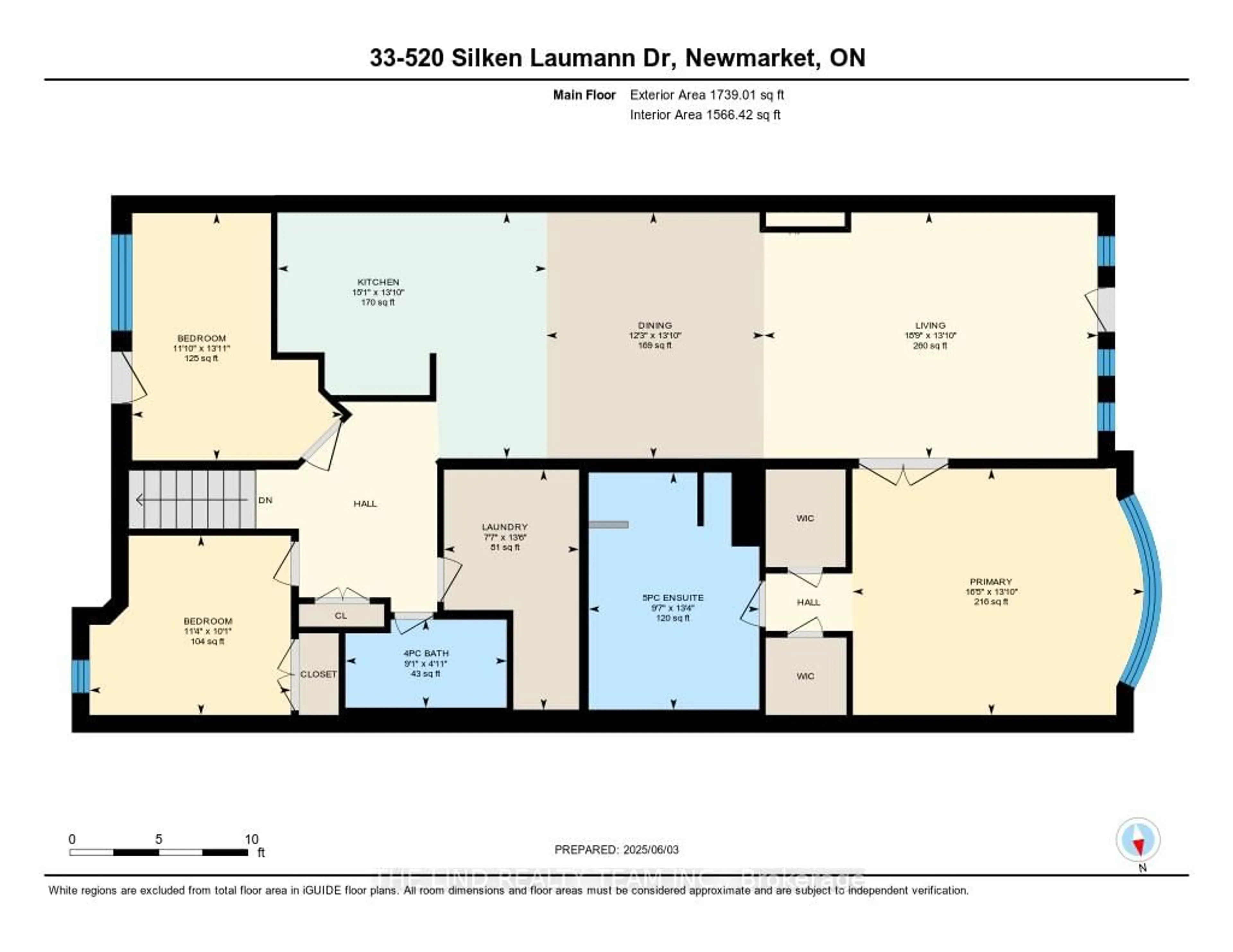 Floor plan for 520 Silken Laumann Dr #33, Newmarket Ontario L3X 2S7