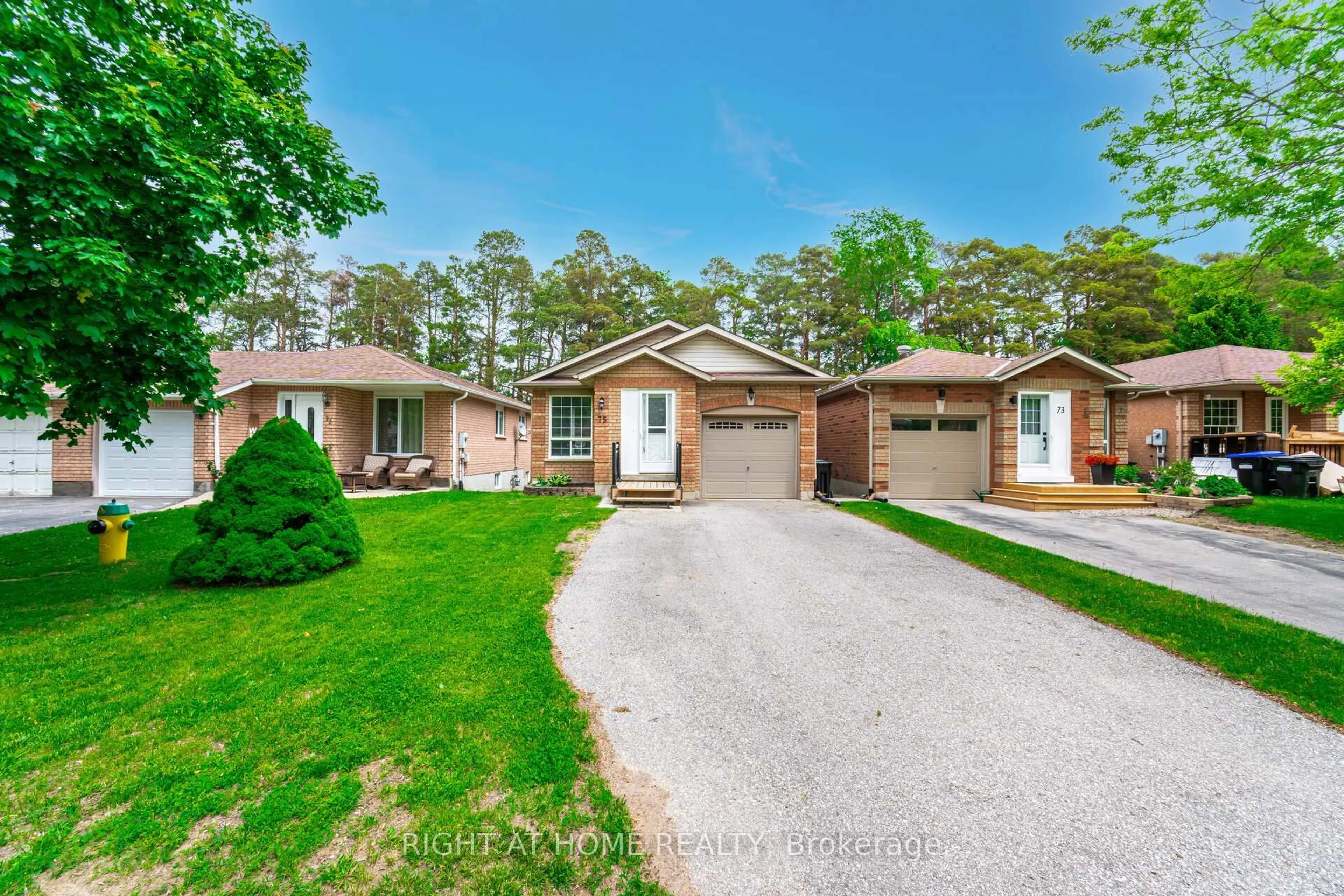 Home with brick exterior material, street for 75 Kate Aitken Cres, New Tecumseth Ontario L0G 1A0