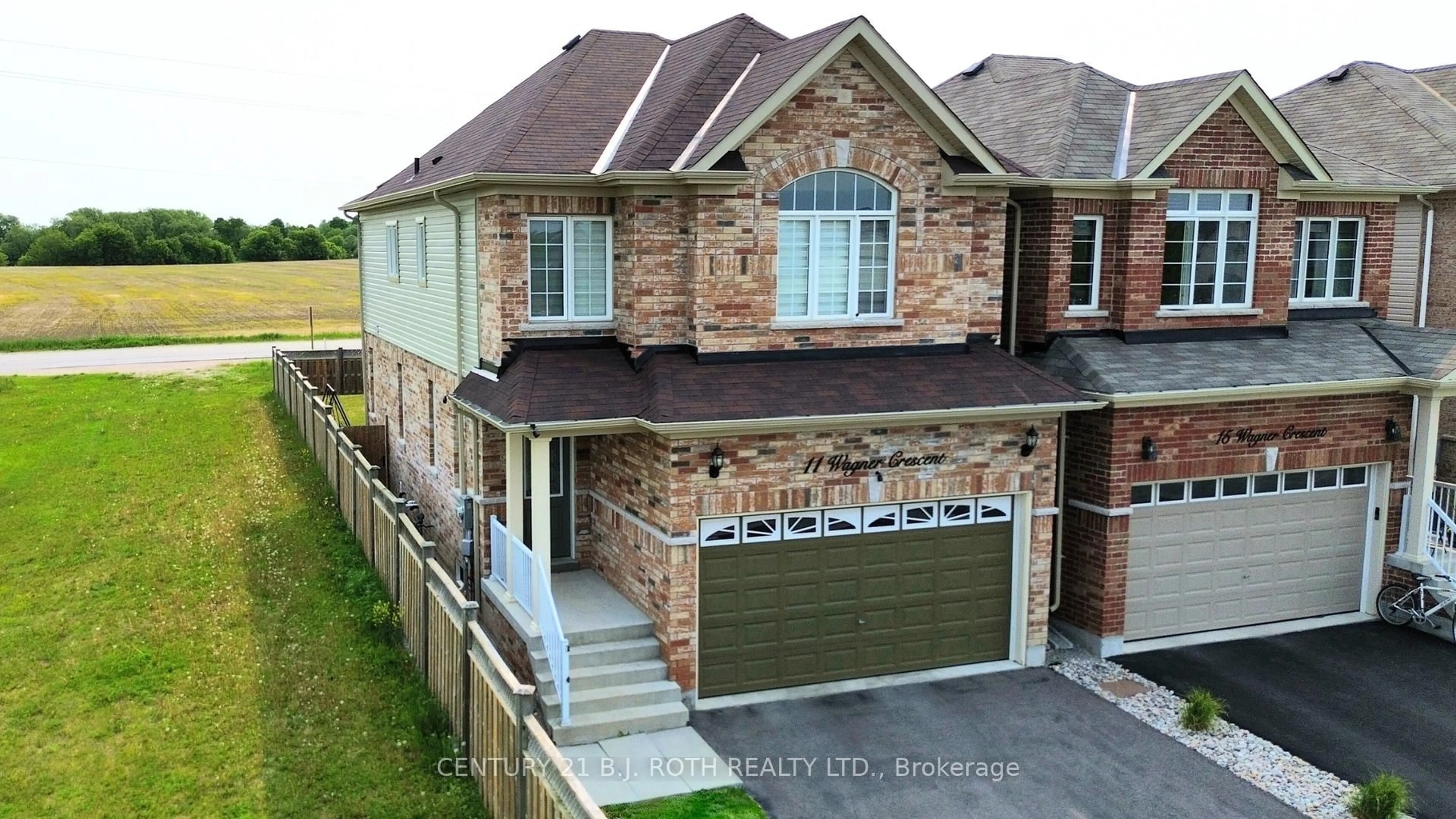 Home with brick exterior material, street for 11 WAGNER Cres, Essa Ontario L0M 1B6