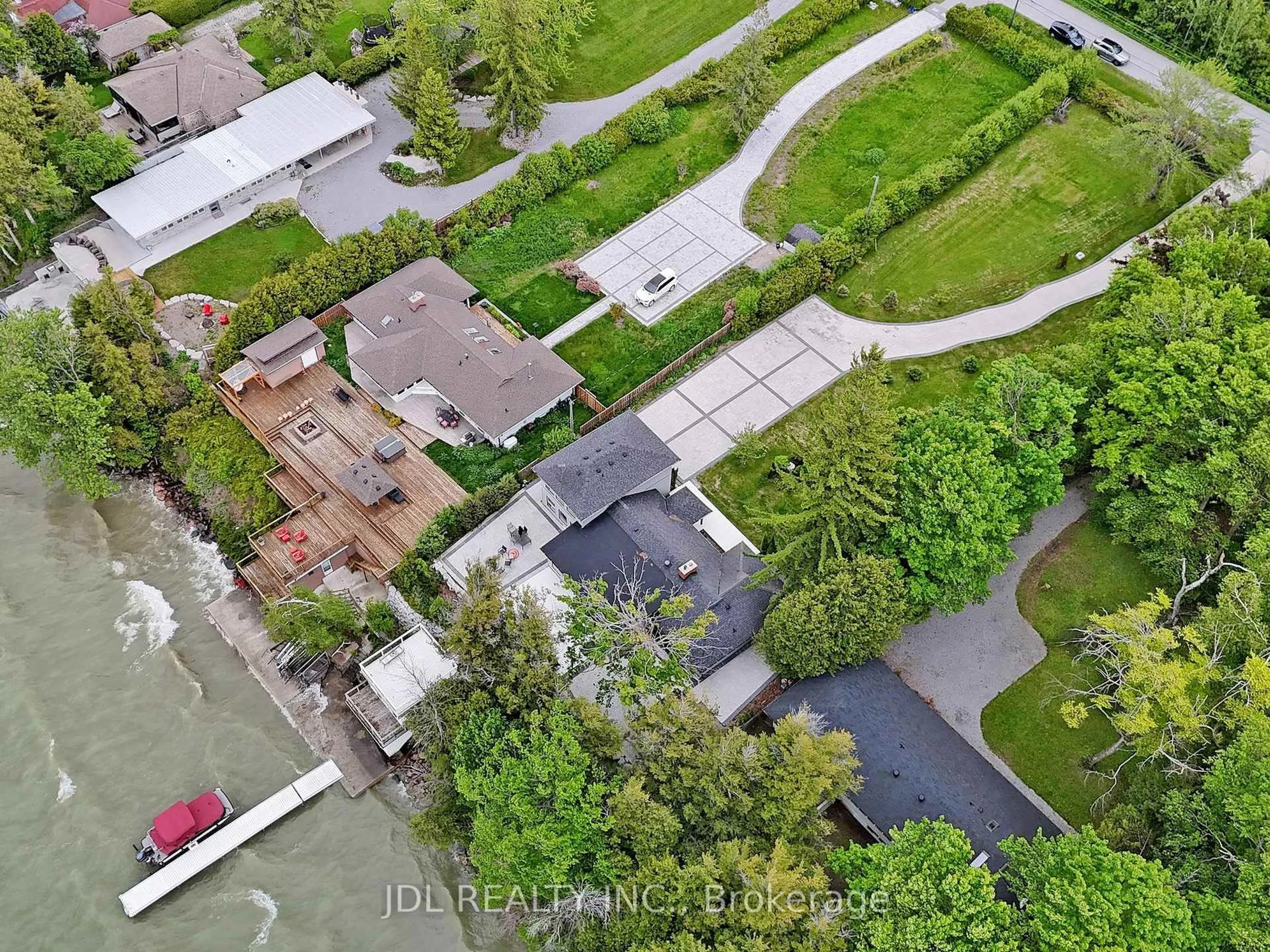 A pic from outside/outdoor area/front of a property/back of a property/a pic from drone, street for 25220 Maple Beach Rd, Brock Ontario L0K 1A0