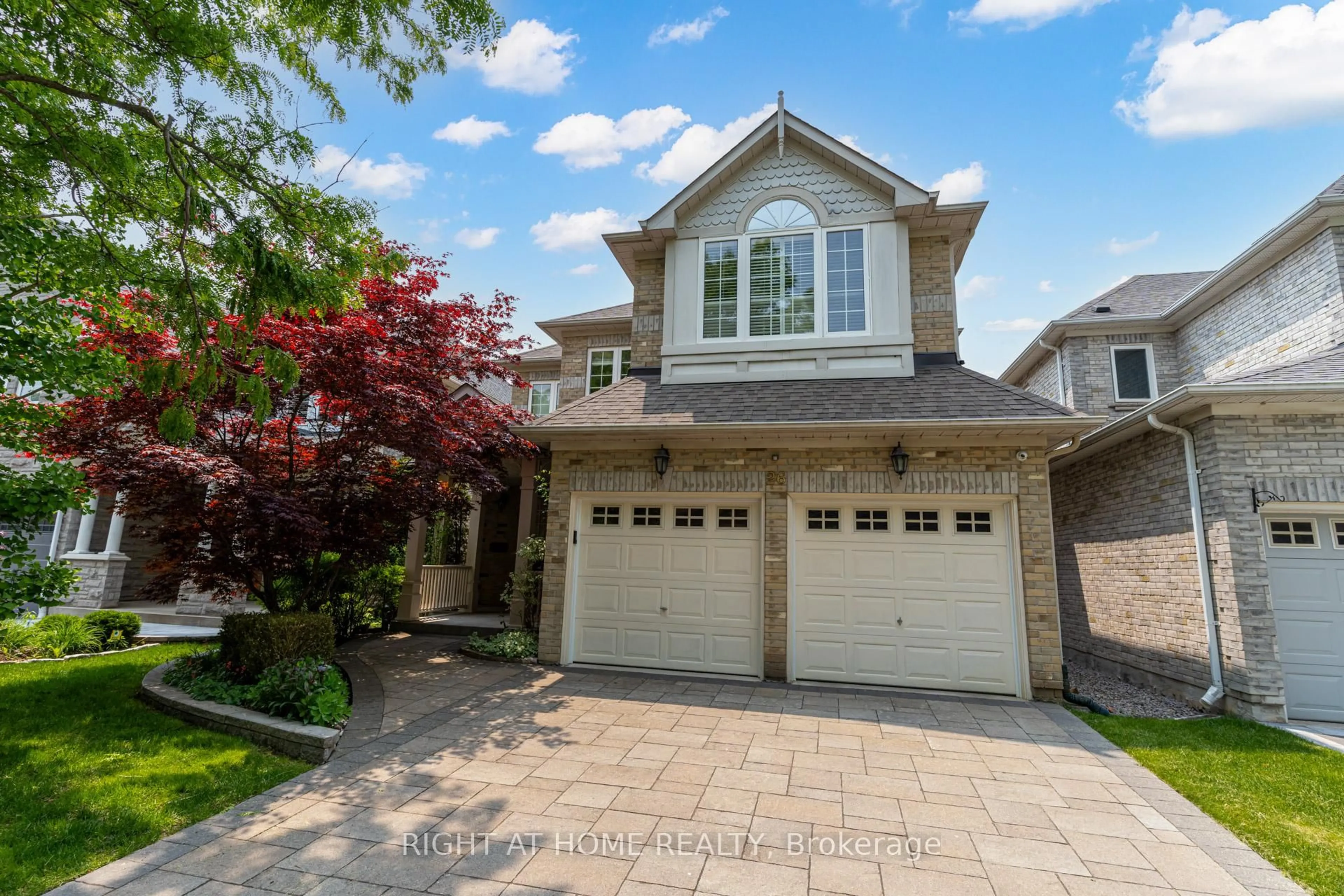 Home with brick exterior material, street for 26 Greencroft Cres, Markham Ontario L3R 3Y5