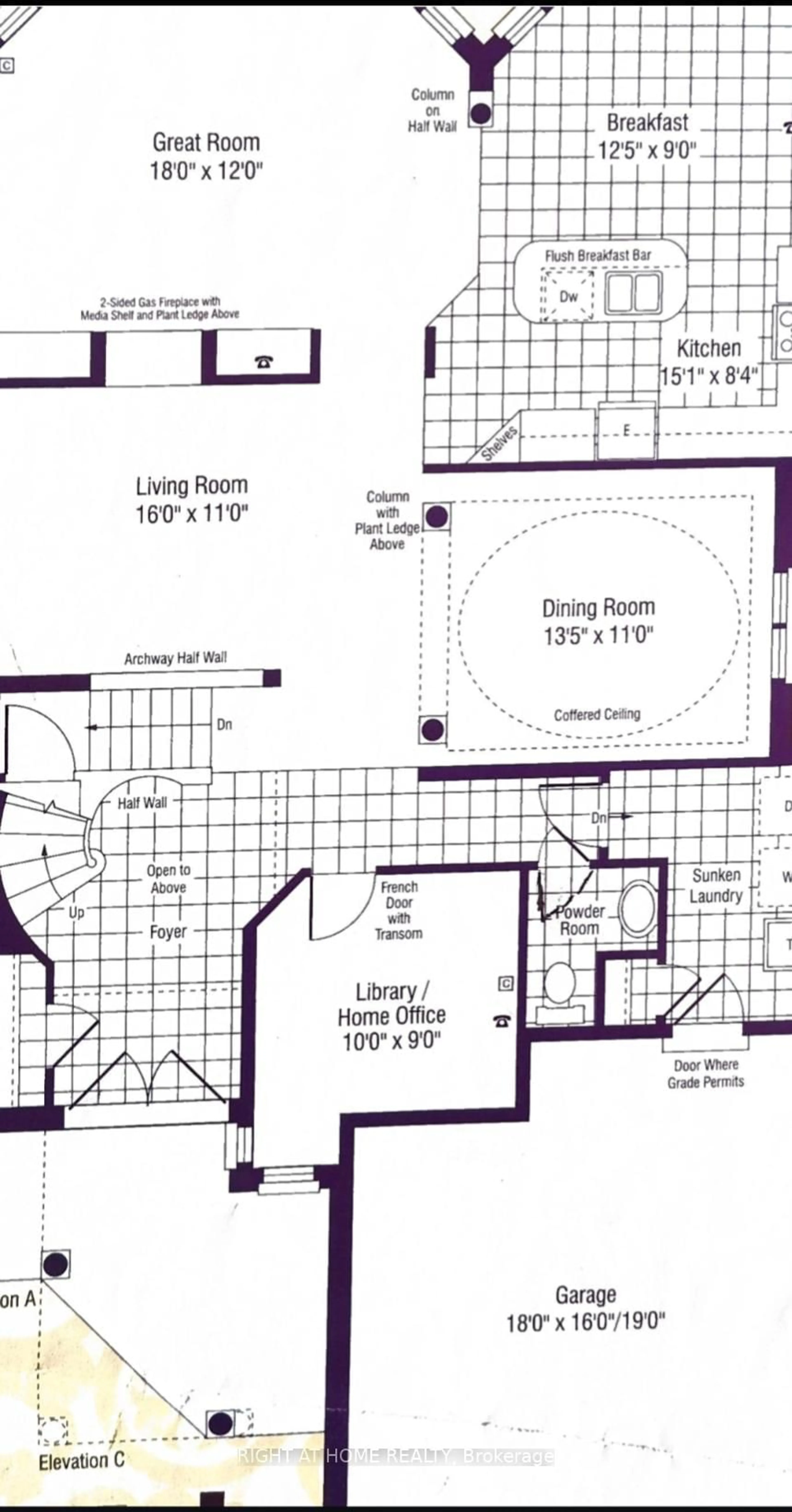 Floor plan for 26 Greencroft Cres, Markham Ontario L3R 3Y5