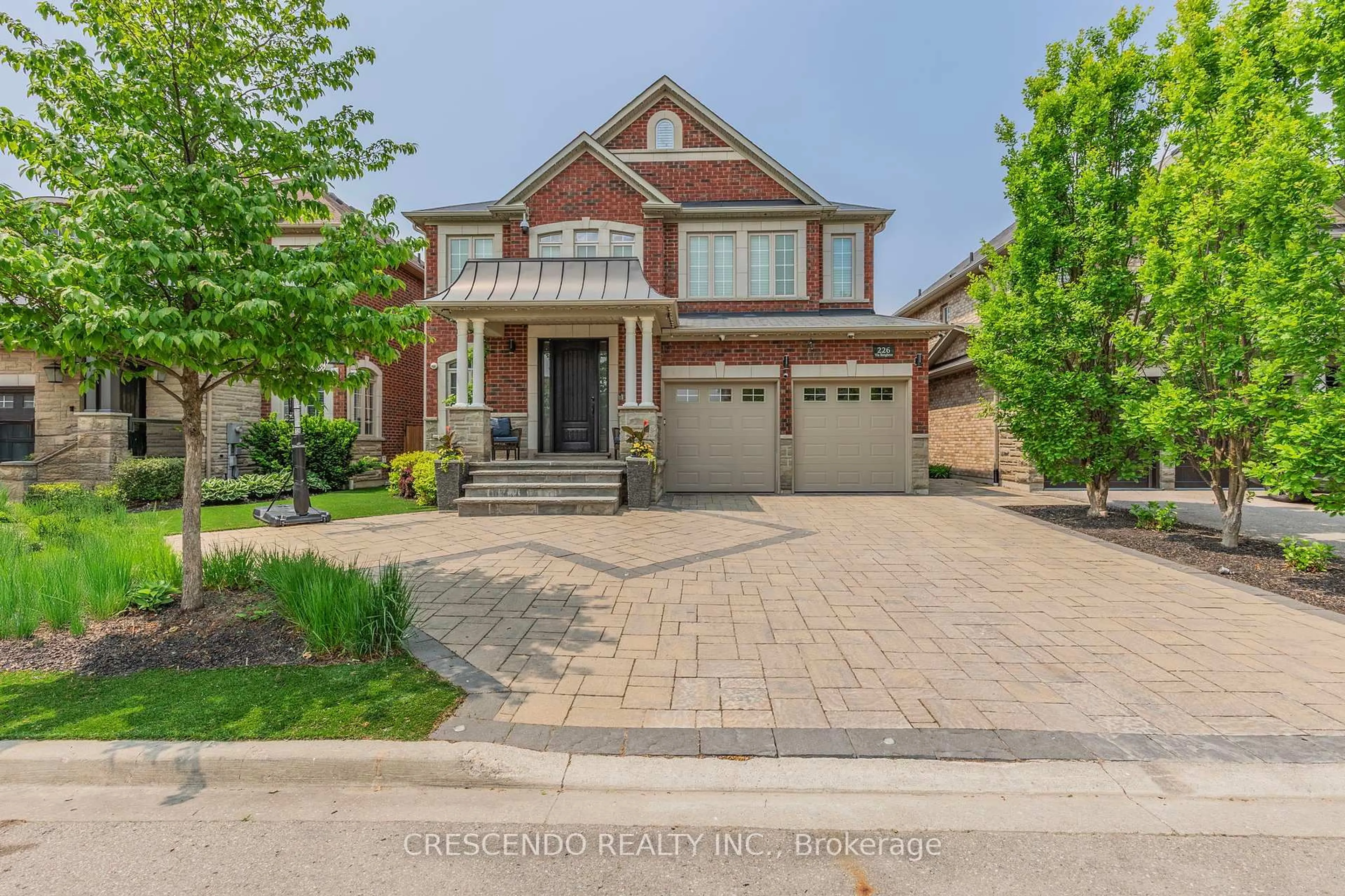 Home with brick exterior material, street for 226 Via Borghese St, Vaughan Ontario L4H 0Y8