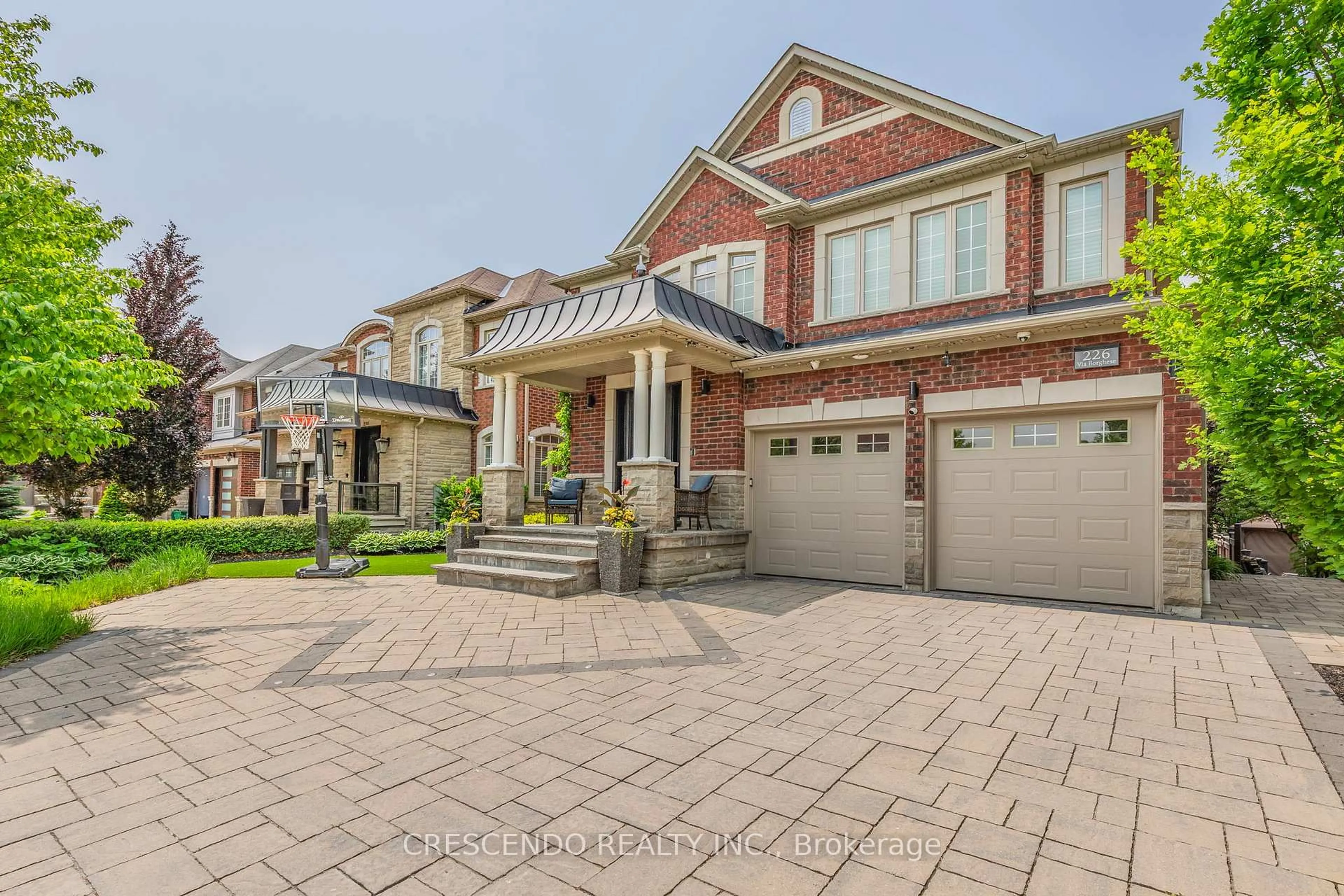 Home with brick exterior material, street for 226 Via Borghese St, Vaughan Ontario L4H 0Y8