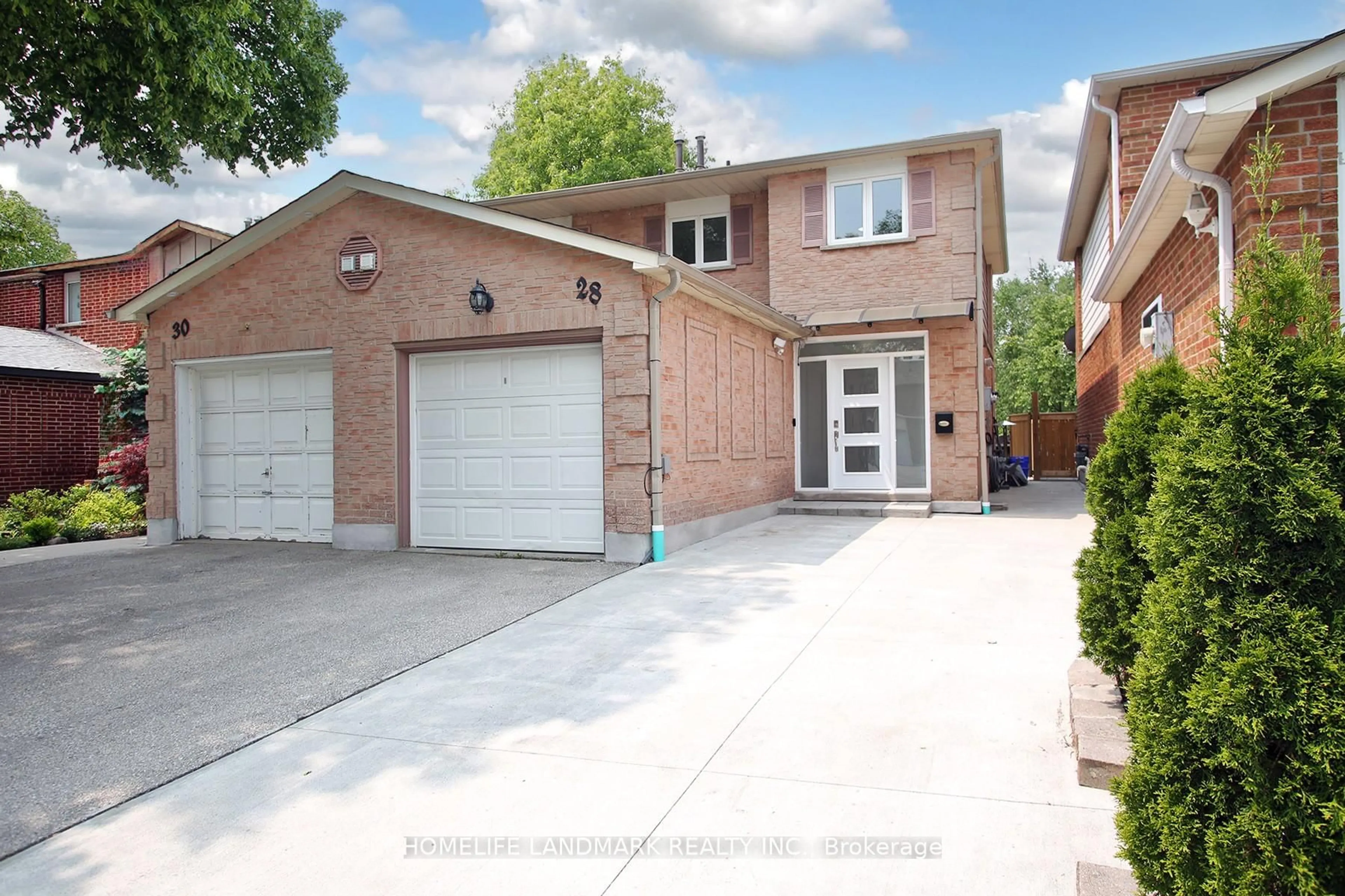 Home with brick exterior material, street for 28 Andrea Lane, Vaughan Ontario L4L 1E7