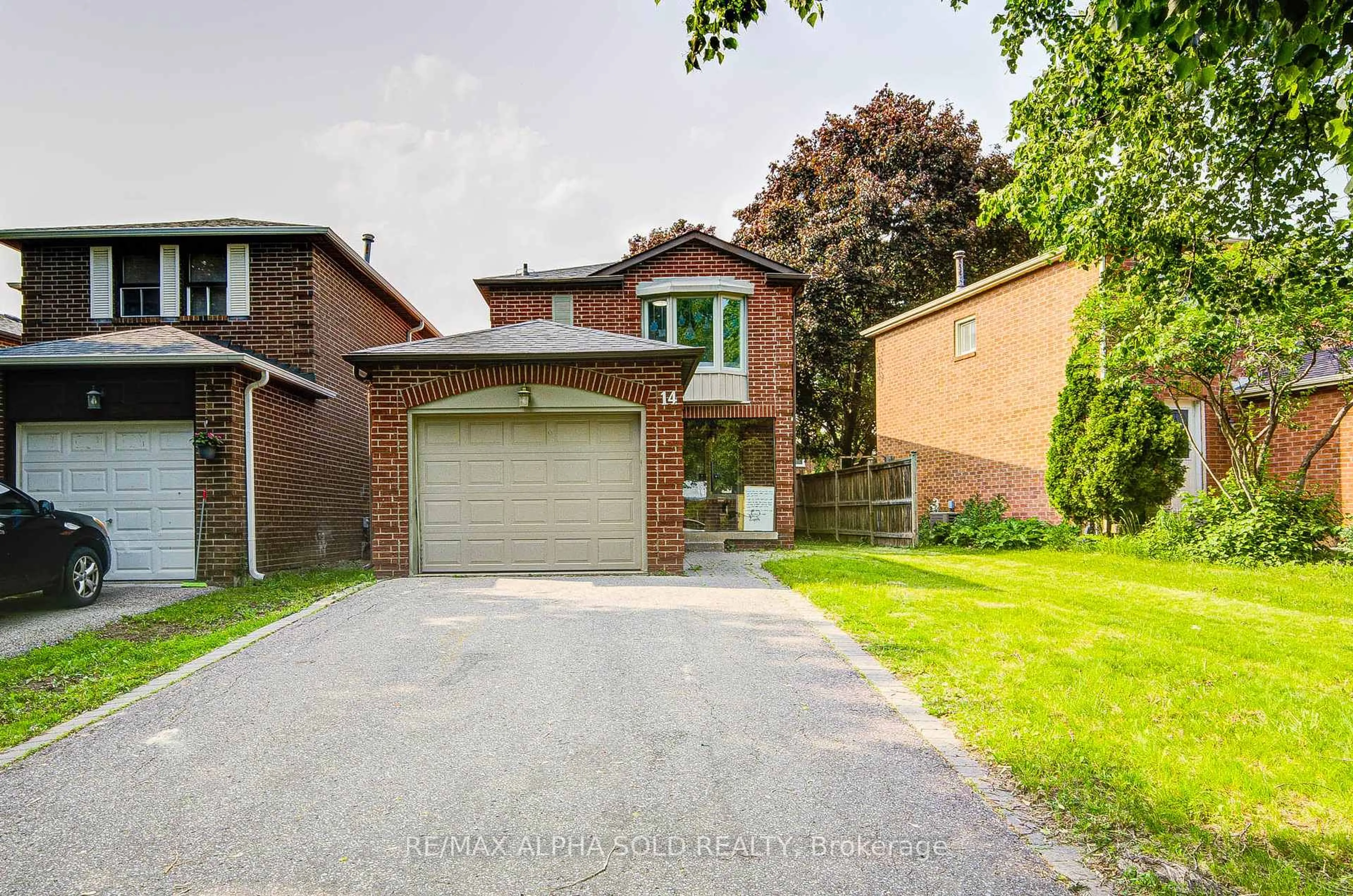 Home with brick exterior material, street for 14 Miley Dr, Markham Ontario L3R 4V3