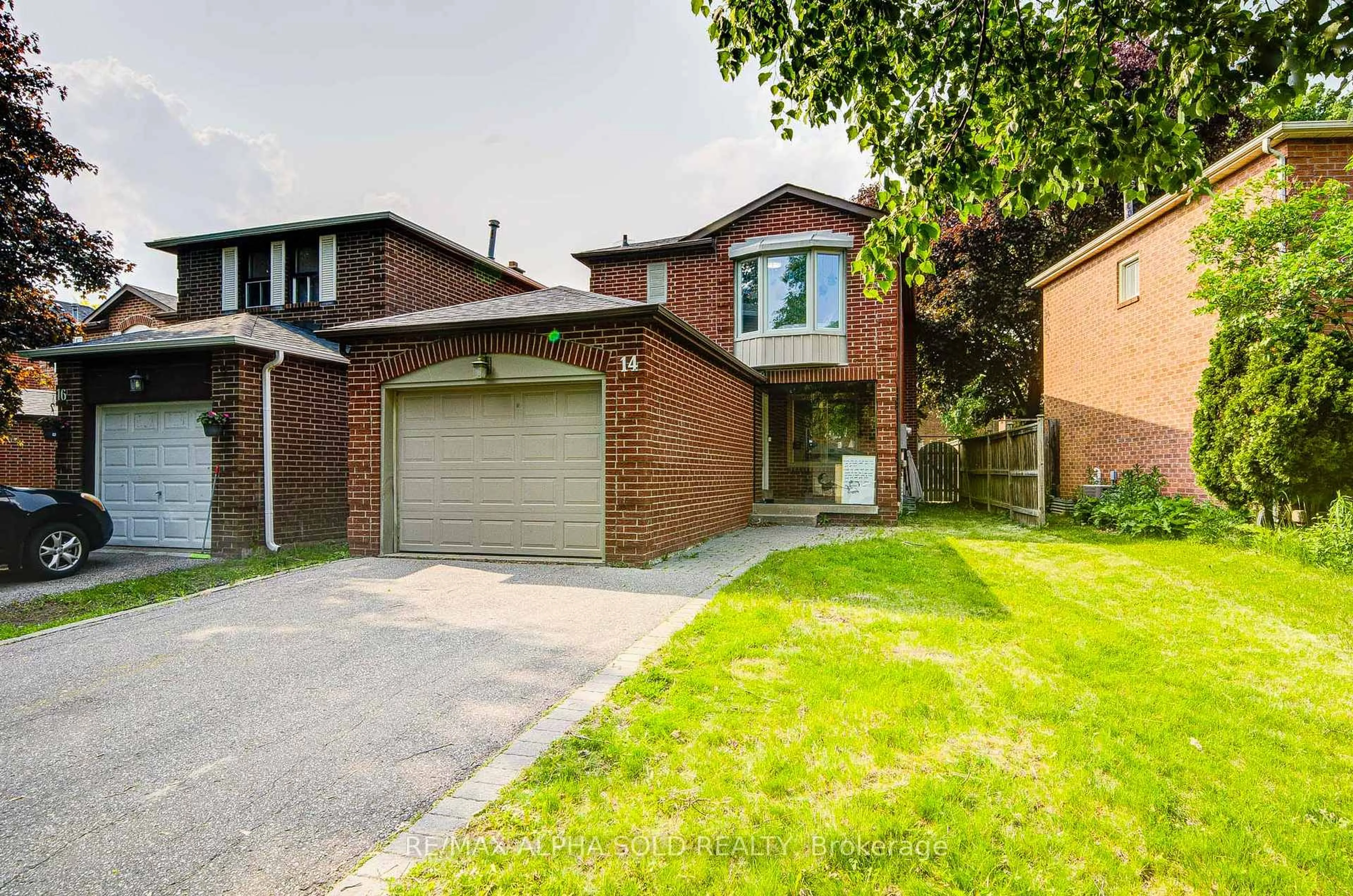 Home with brick exterior material, street for 14 Miley Dr, Markham Ontario L3R 4V3