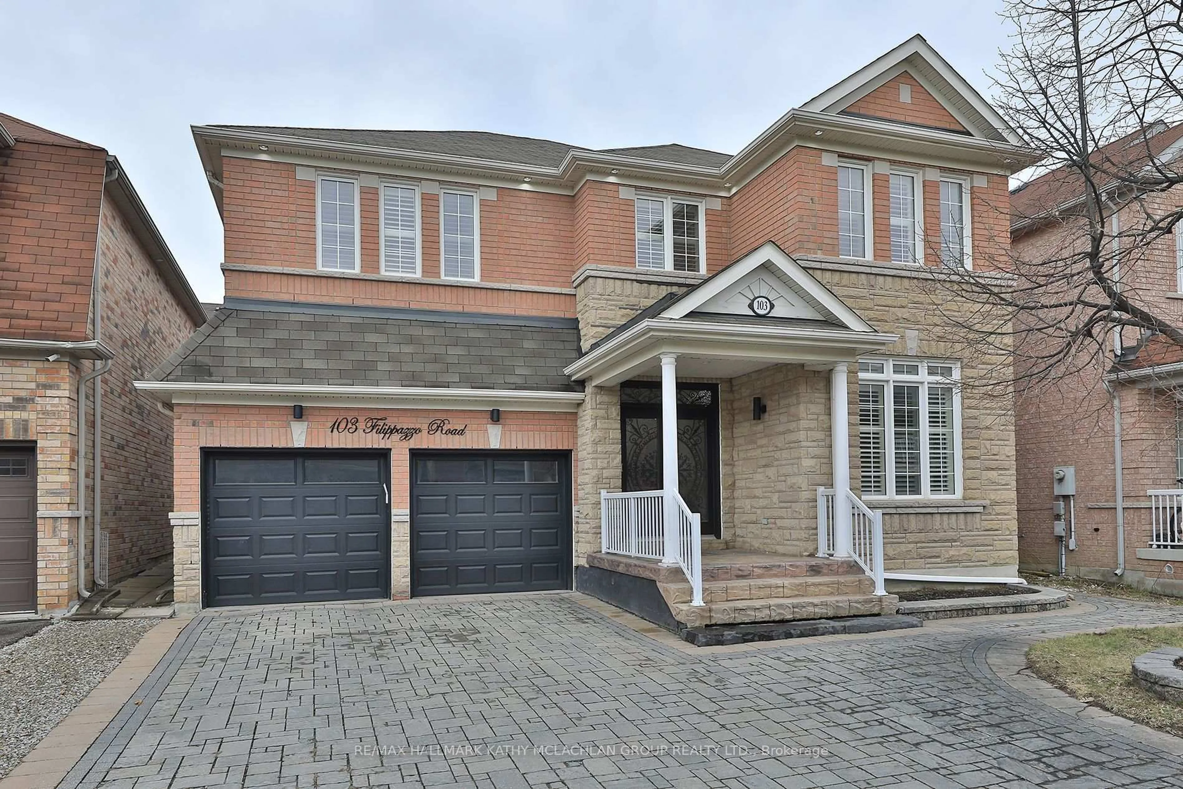 Home with brick exterior material, street for 103 Filippazzo Rd, Vaughan Ontario L4H 0N1
