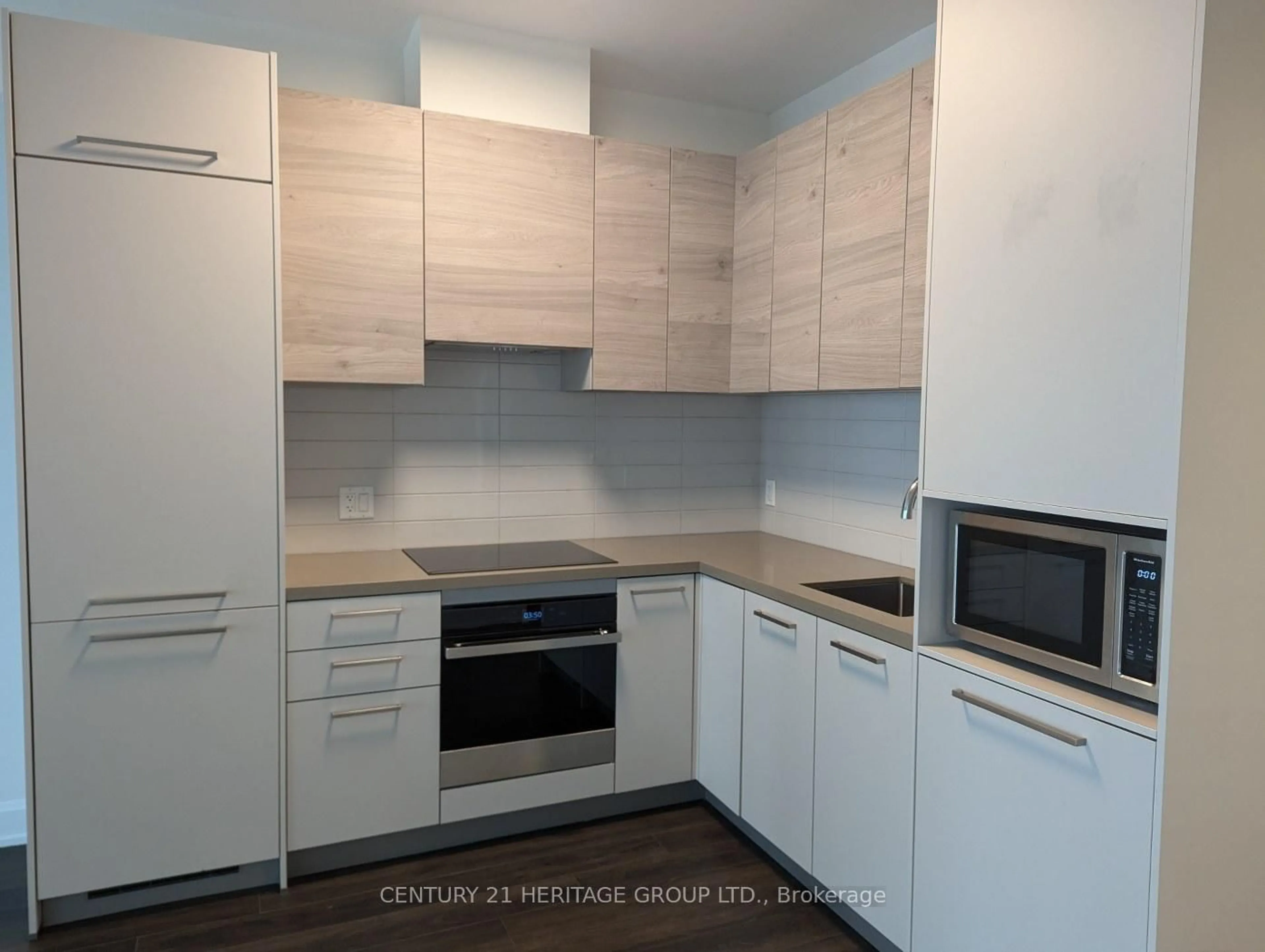 Standard kitchen, wood/laminate floor for 12 Gandhi Lane #1703, Markham Ontario L3T 0G8