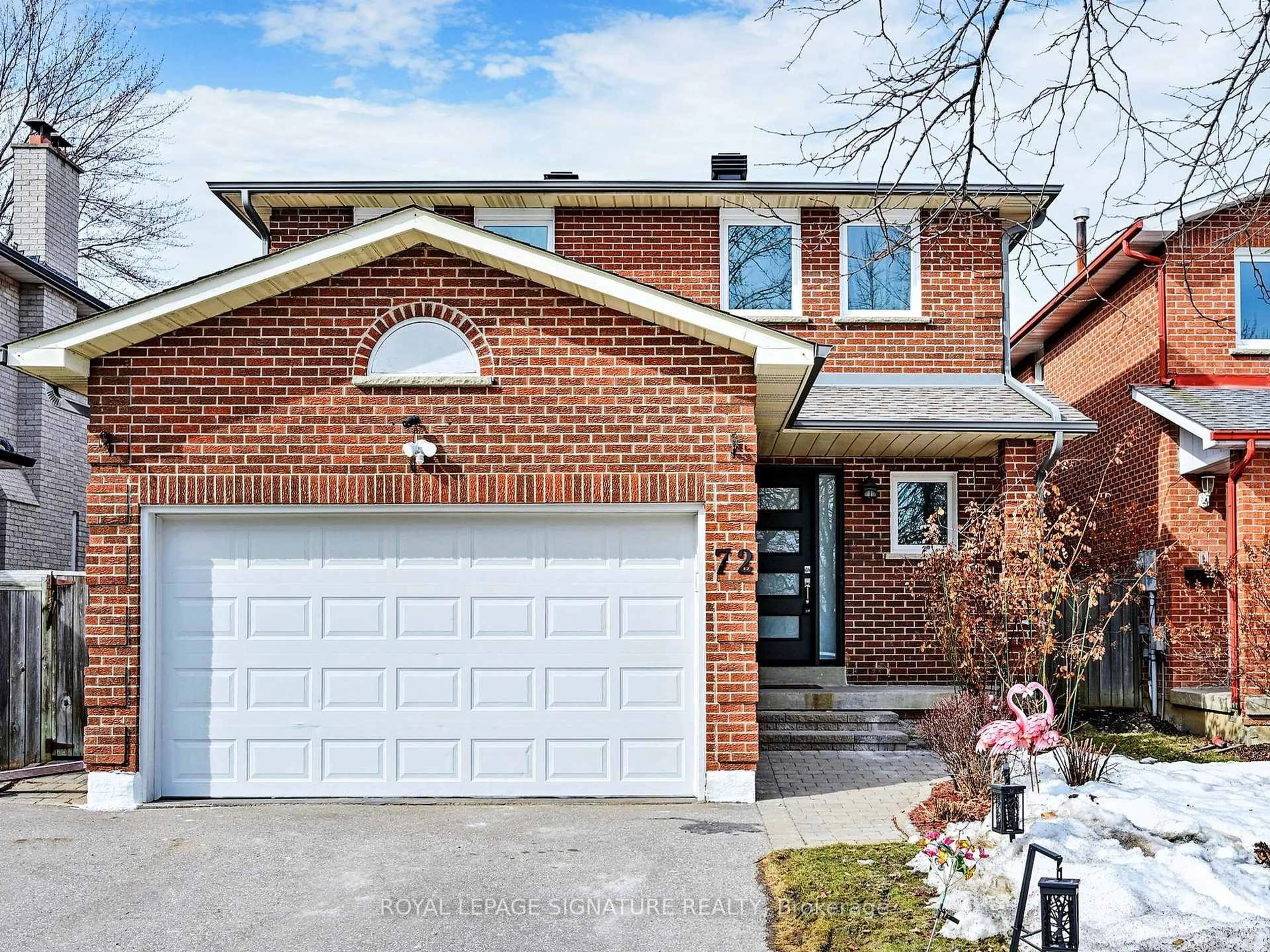 Home with brick exterior material, street for 72 Graham Cres, Markham Ontario L3P 4M1