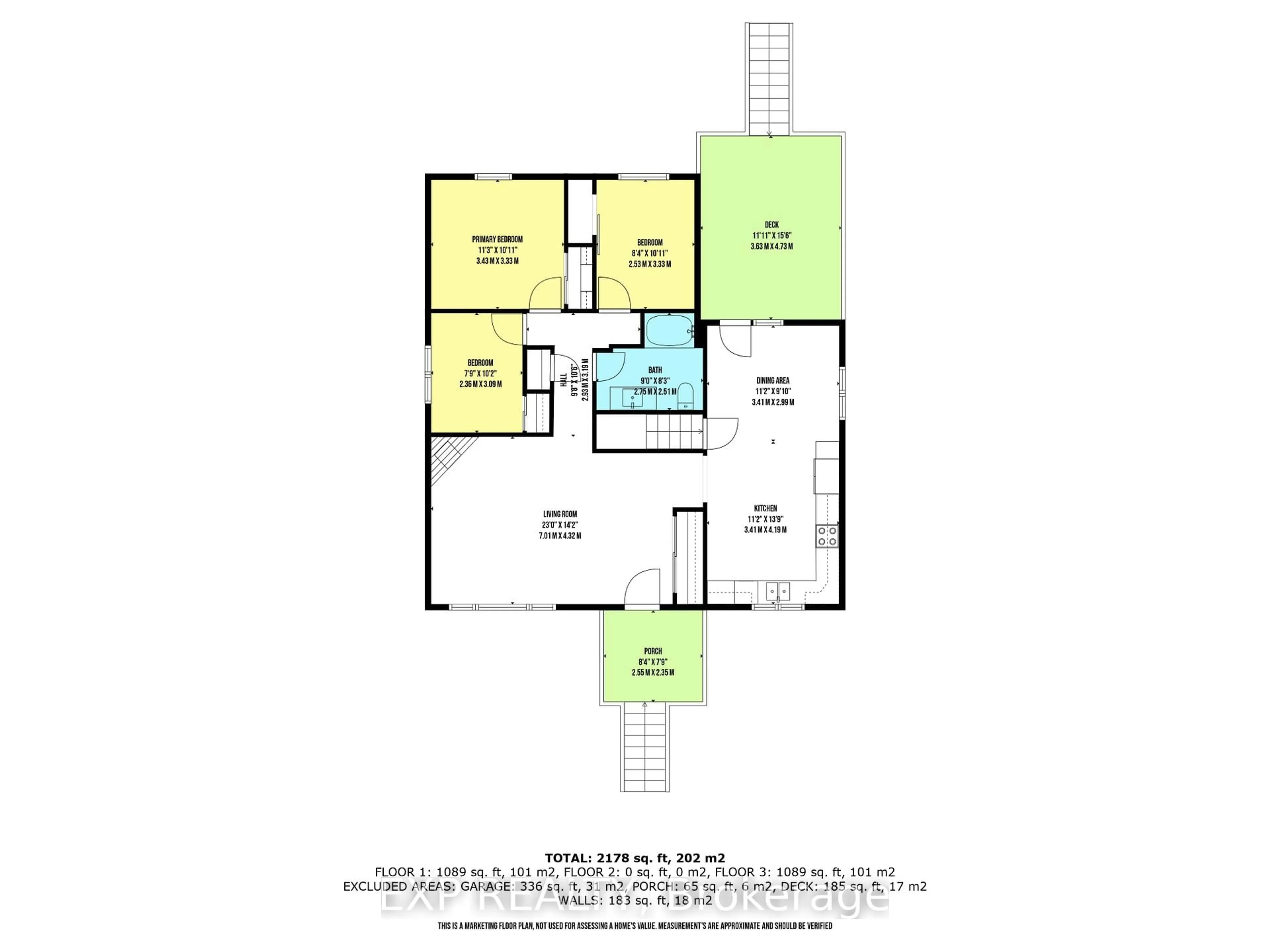 Floor plan for 307 Pasadena Dr, Georgina Ontario L4P 2Z1