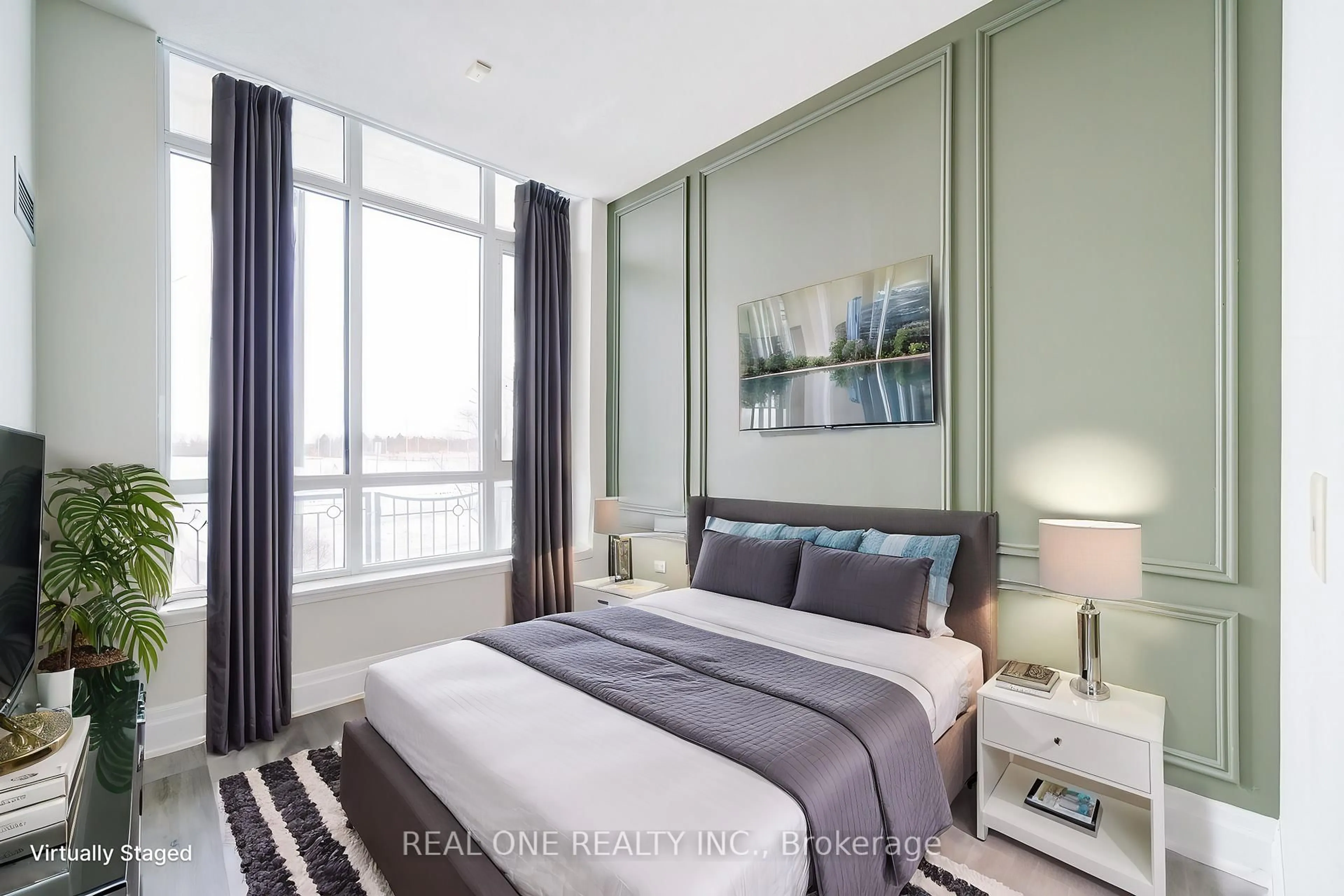 Bedroom with bed, unknown for 111 Upper Duke Cres #107, Markham Ontario L6G 0C8