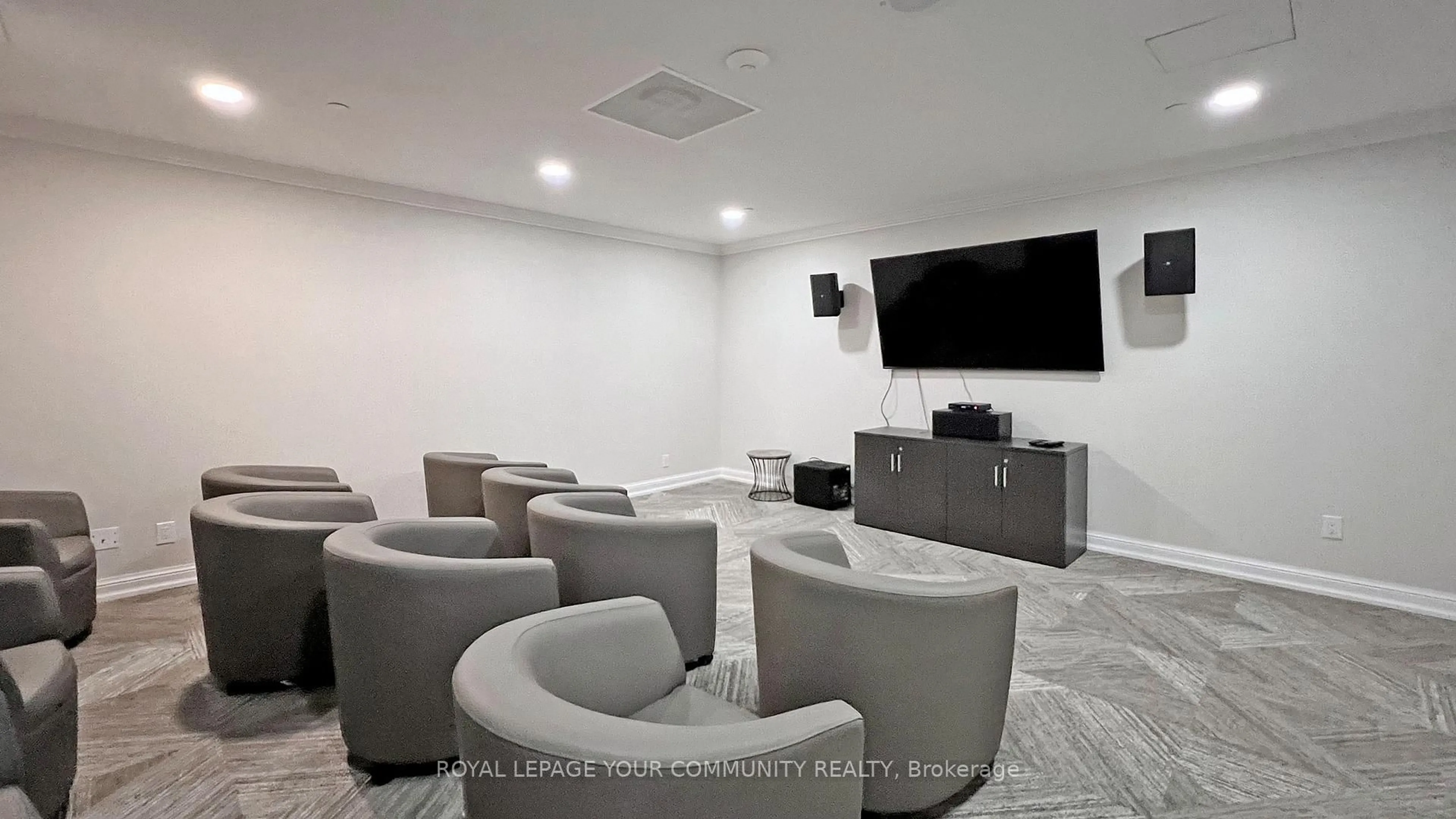 Home theater for 32 Clarissa Dr #328, Richmond Hill Ontario L4C 9R7