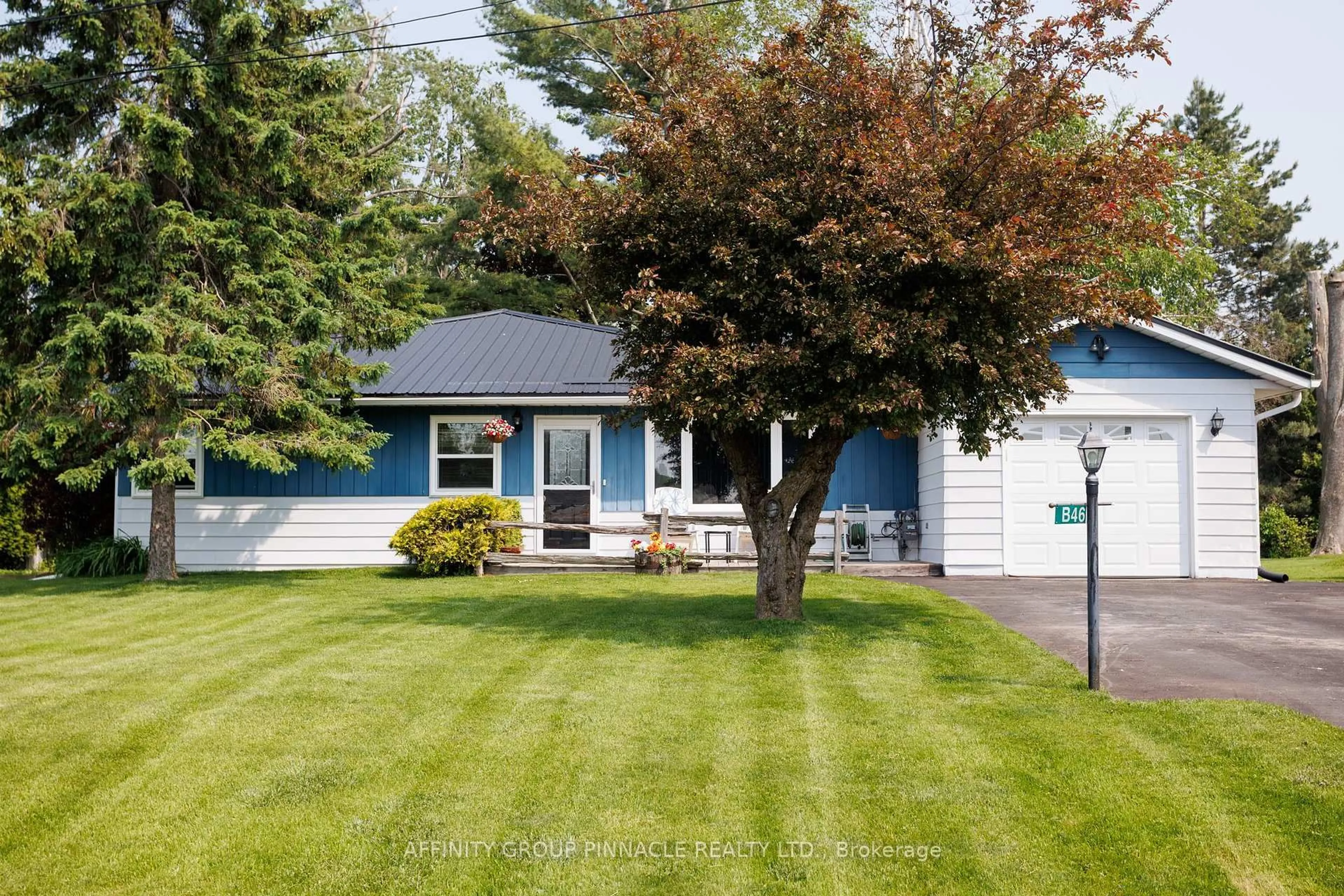 Home with vinyl exterior material, street for 46 Maplewood Ave, Brock Ontario L0K 1A0