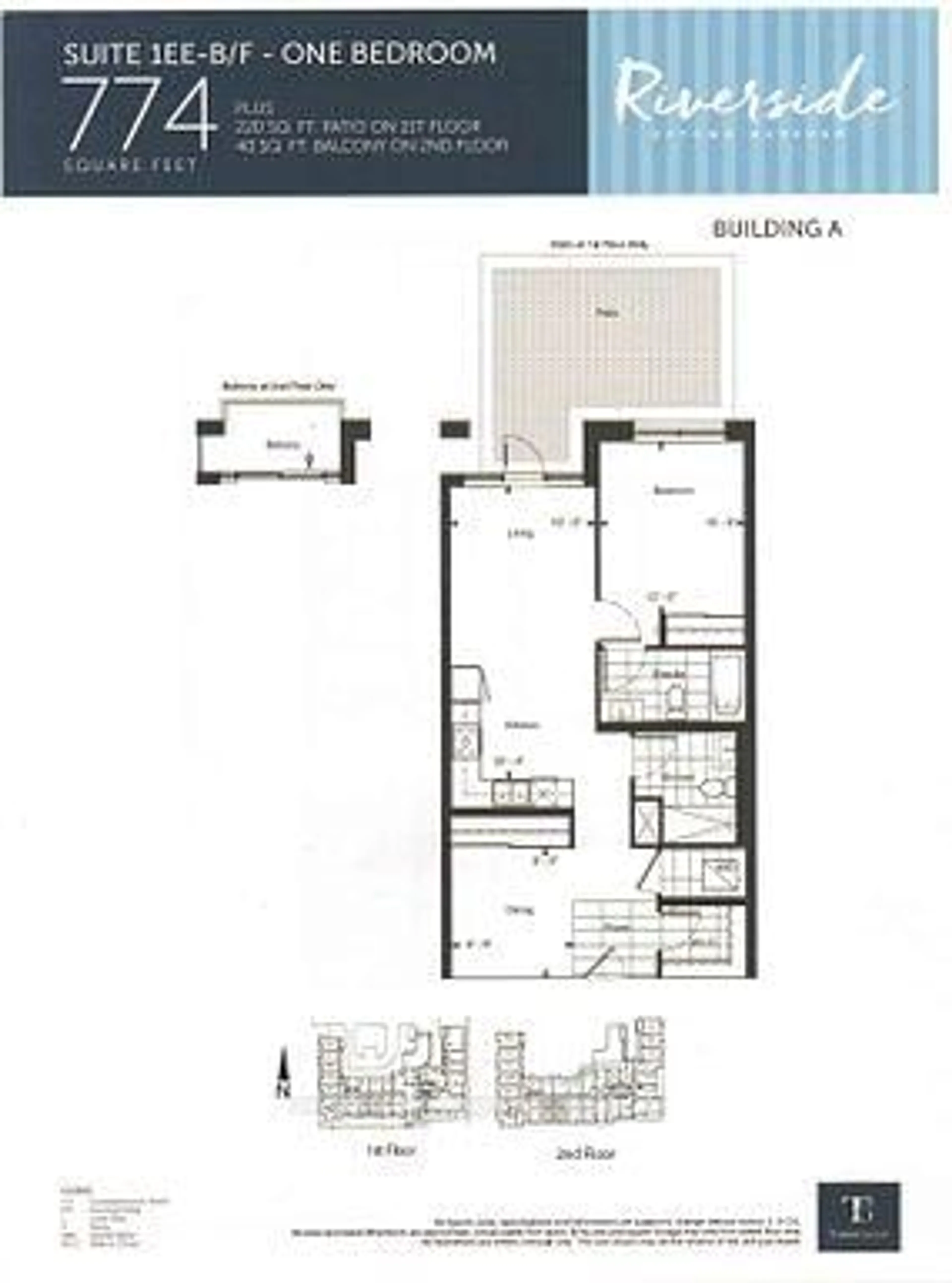 Floor plan for 15 Water Walk Dr #215, Markham Ontario L6G 0G2