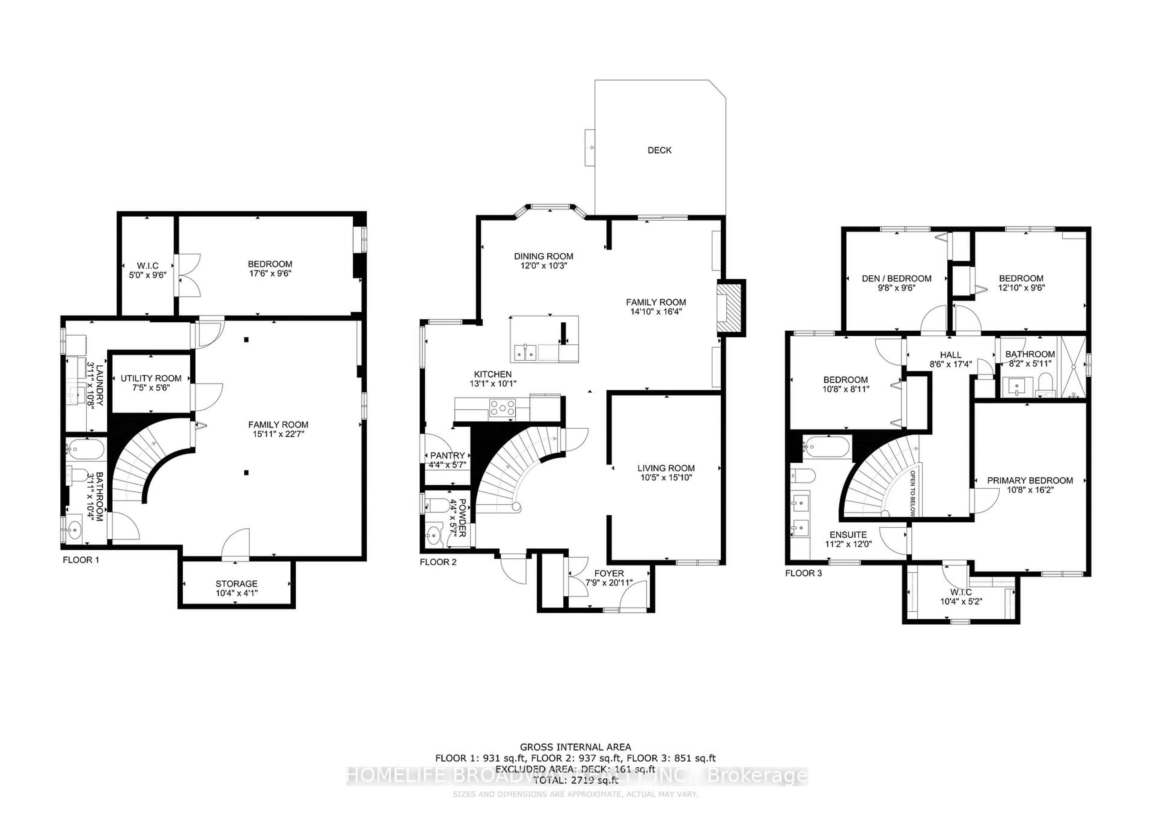 Floor plan for 100 Eleanor Circ, Richmond Hill Ontario L4C 6K7