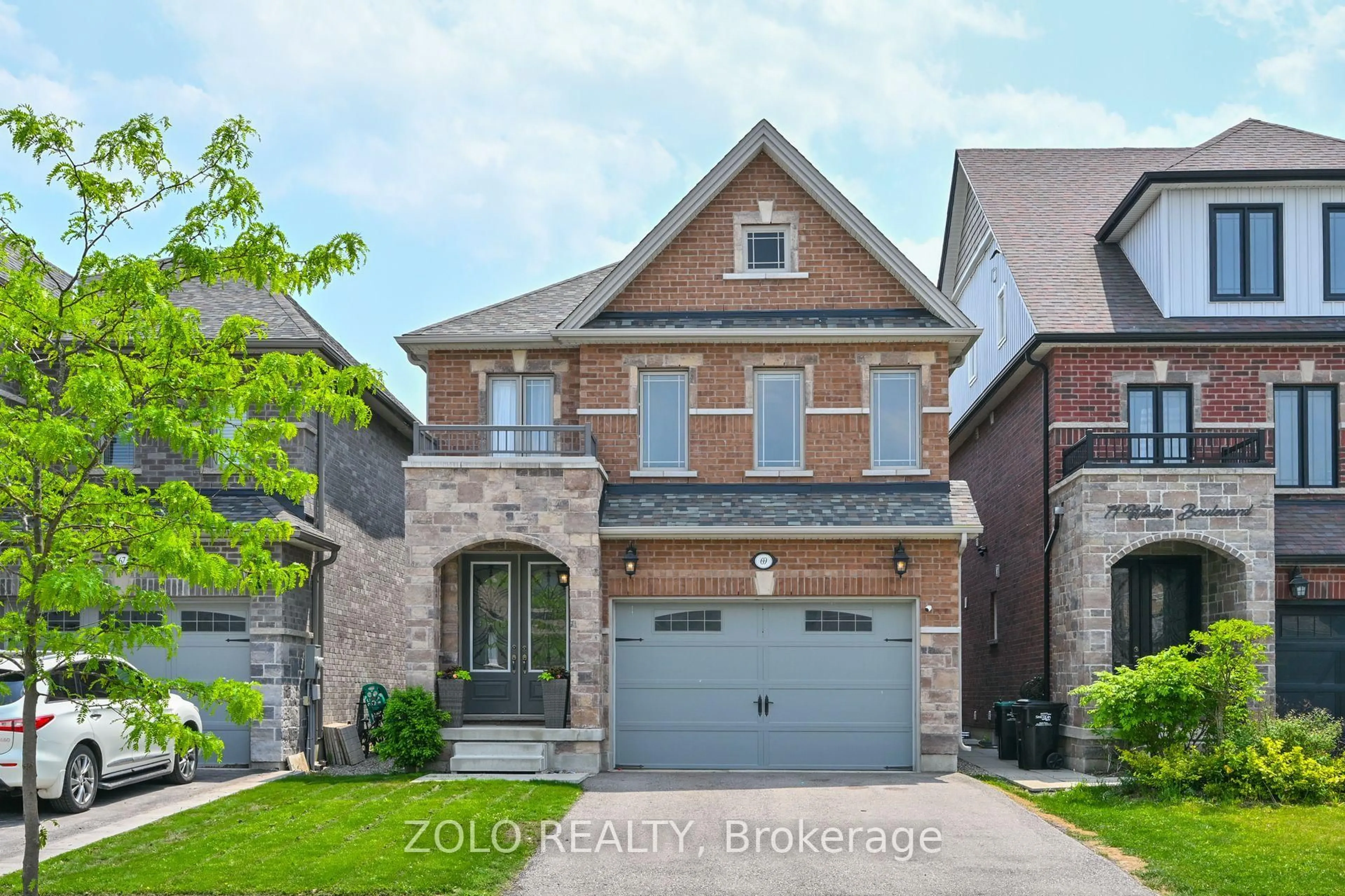 Home with brick exterior material, street for 69 WALKER Blvd, New Tecumseth Ontario L9R 0N3
