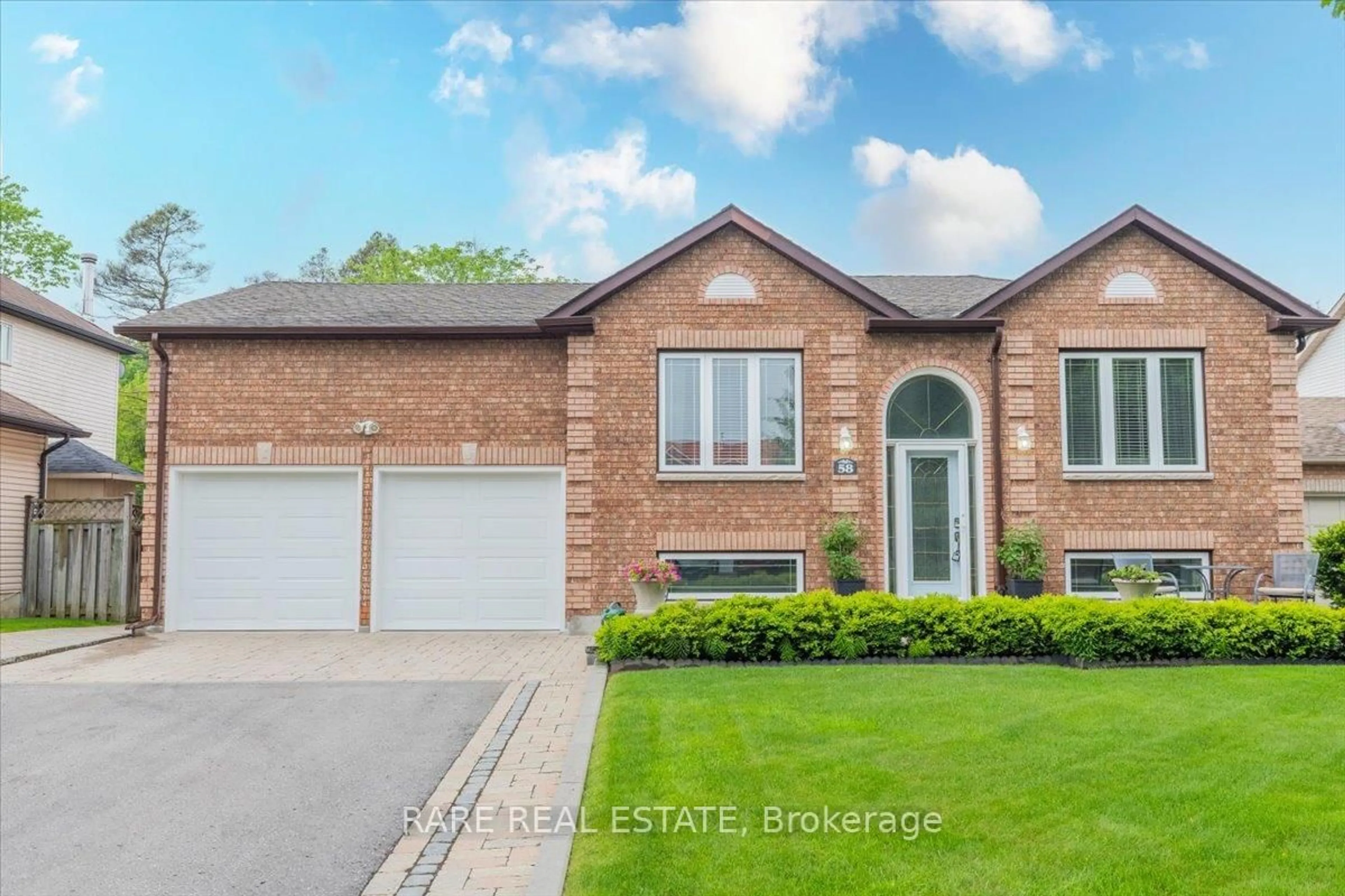 Home with brick exterior material, street for 58 Edenbridge Dr, Essa Ontario L3W 0K8