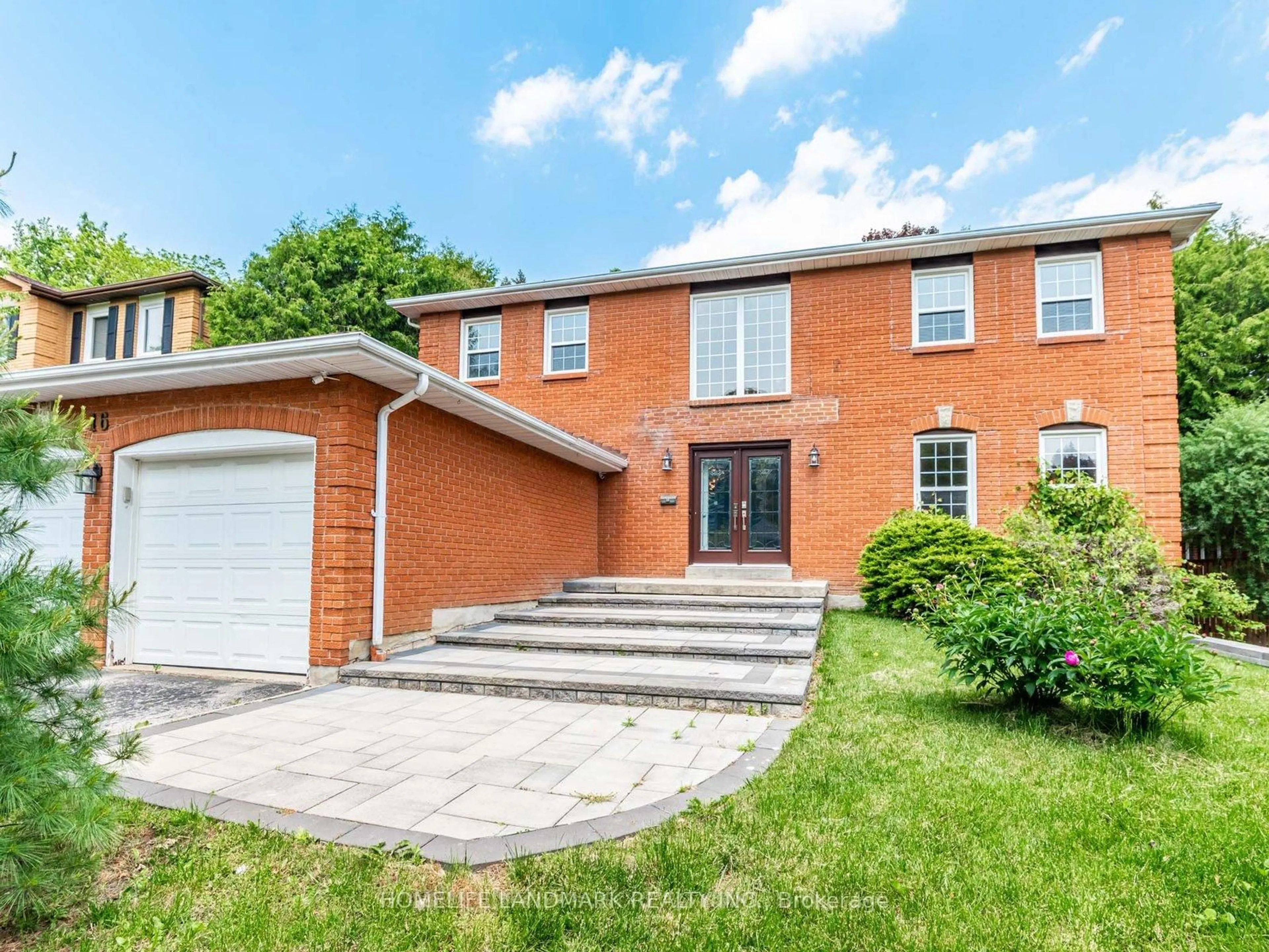 Home with brick exterior material, street for 16 Briarwood Rd, Markham Ontario L3R 2X2
