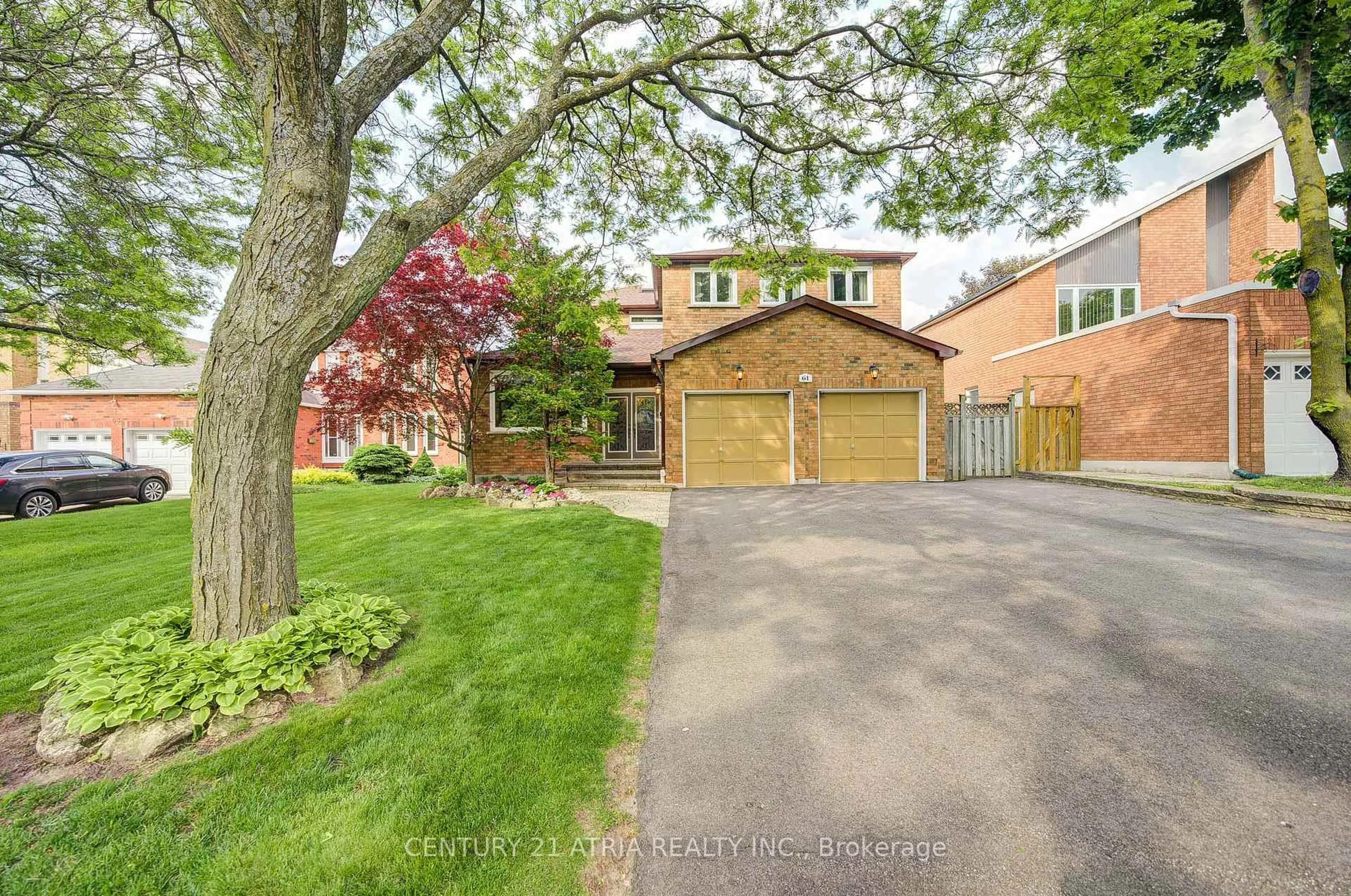 Home with brick exterior material, street for 61 Brooklyn Cres, Markham Ontario L3P 7C3
