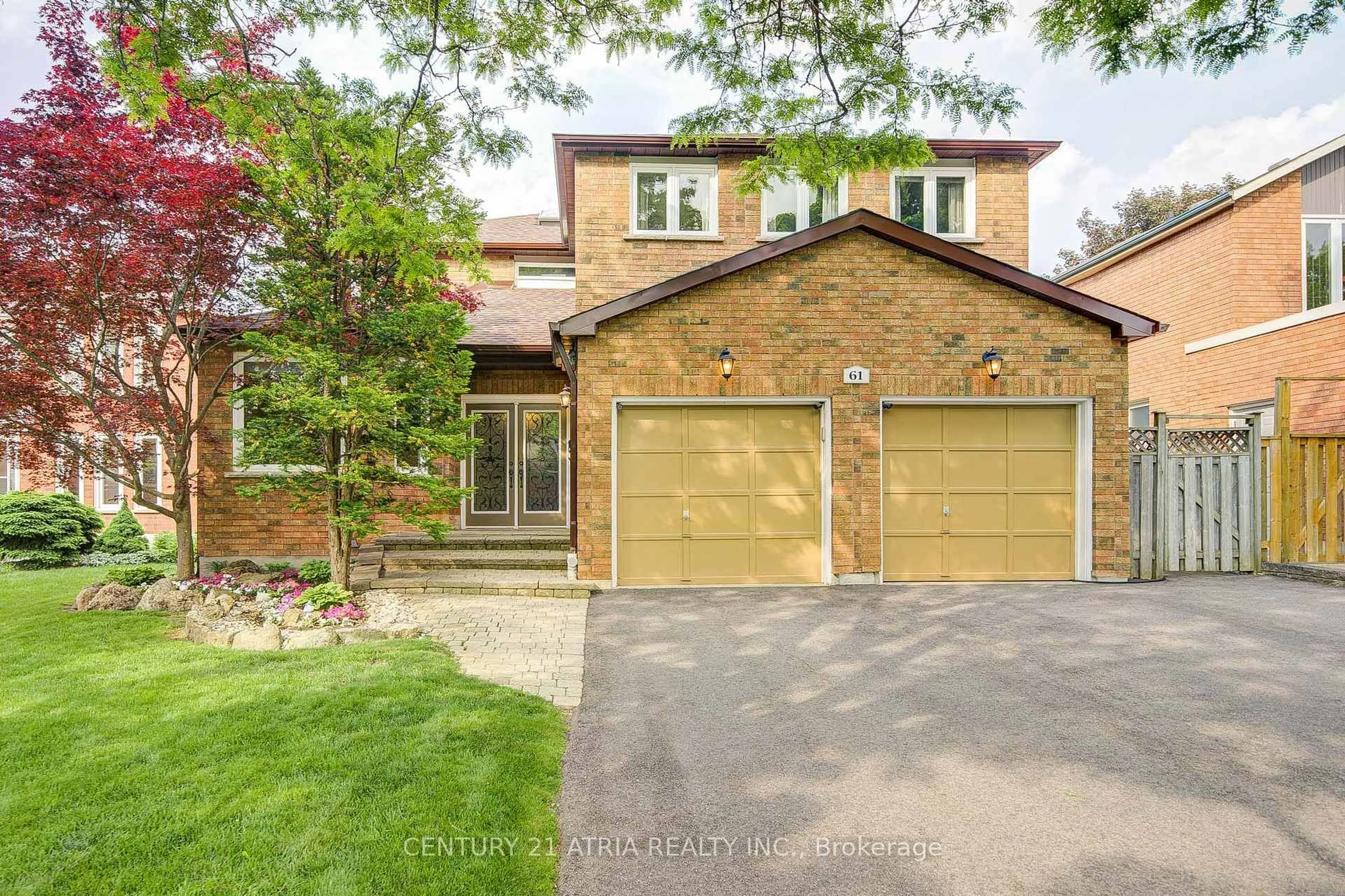 Home with brick exterior material, street for 61 Brooklyn Cres, Markham Ontario L3P 7C3