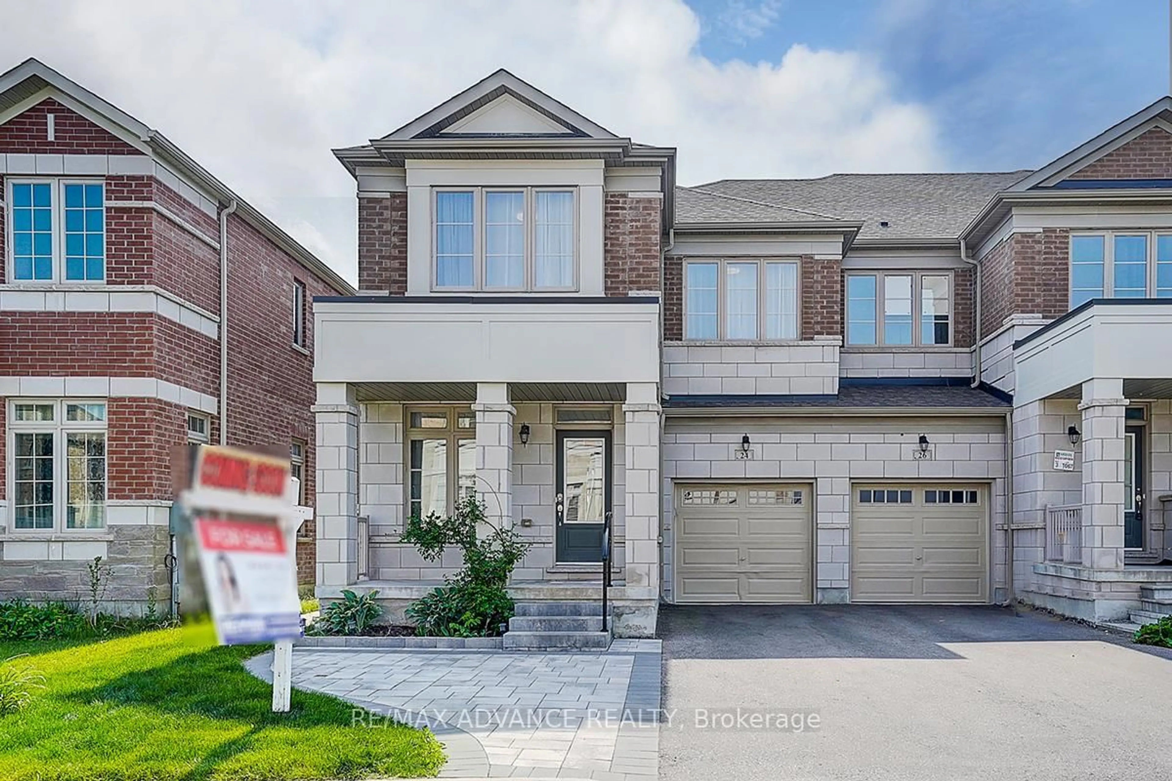 Home with brick exterior material, street for 24 Decast Cres, Markham Ontario L6B 1N6