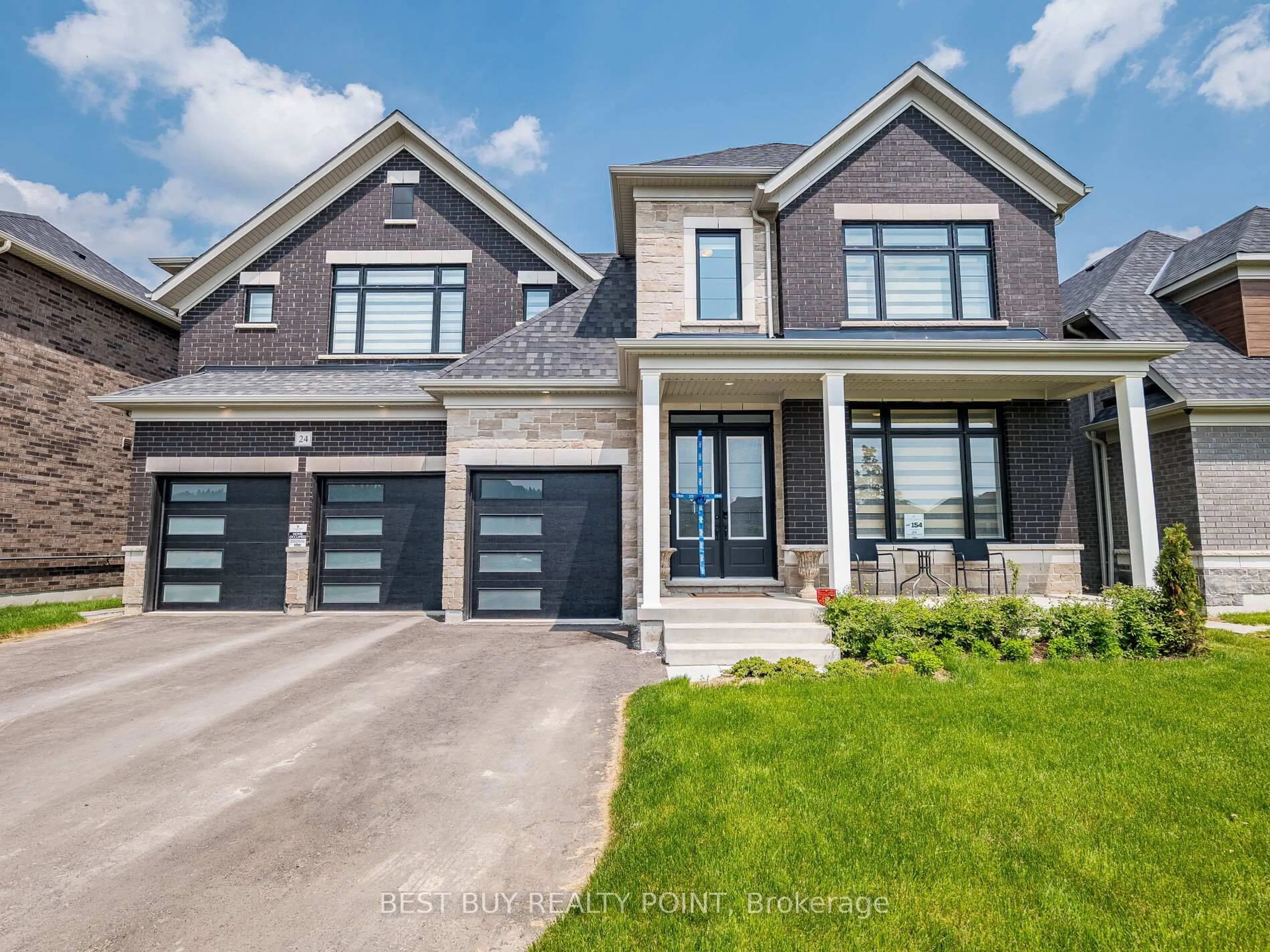 Home with brick exterior material, street for 24 Magnolia Ave, Adjala-Tosorontio Ontario L0G 1W0