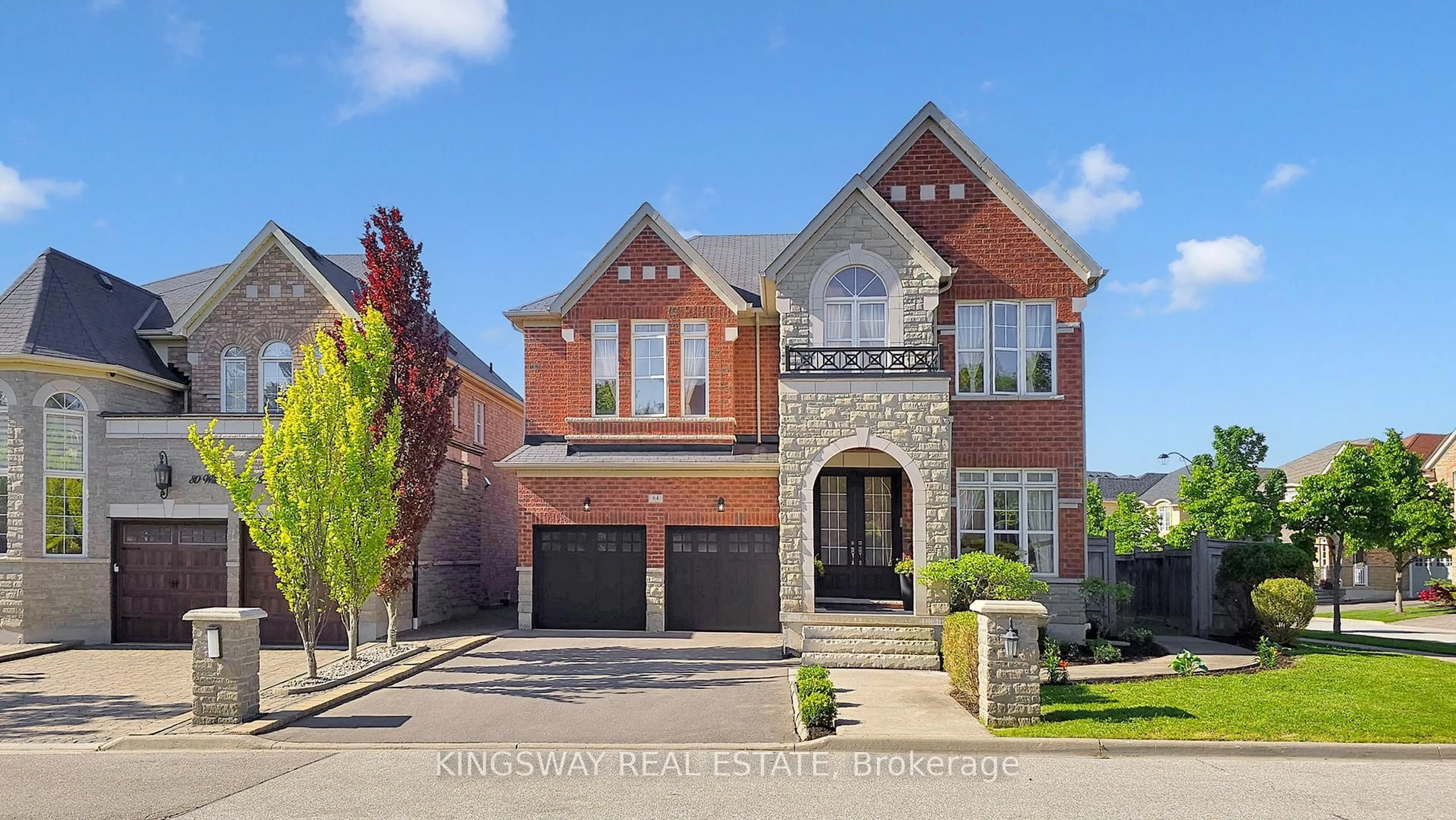 Home with brick exterior material, street for 84 William Bowes Blvd, Vaughan Ontario L6A 4K4