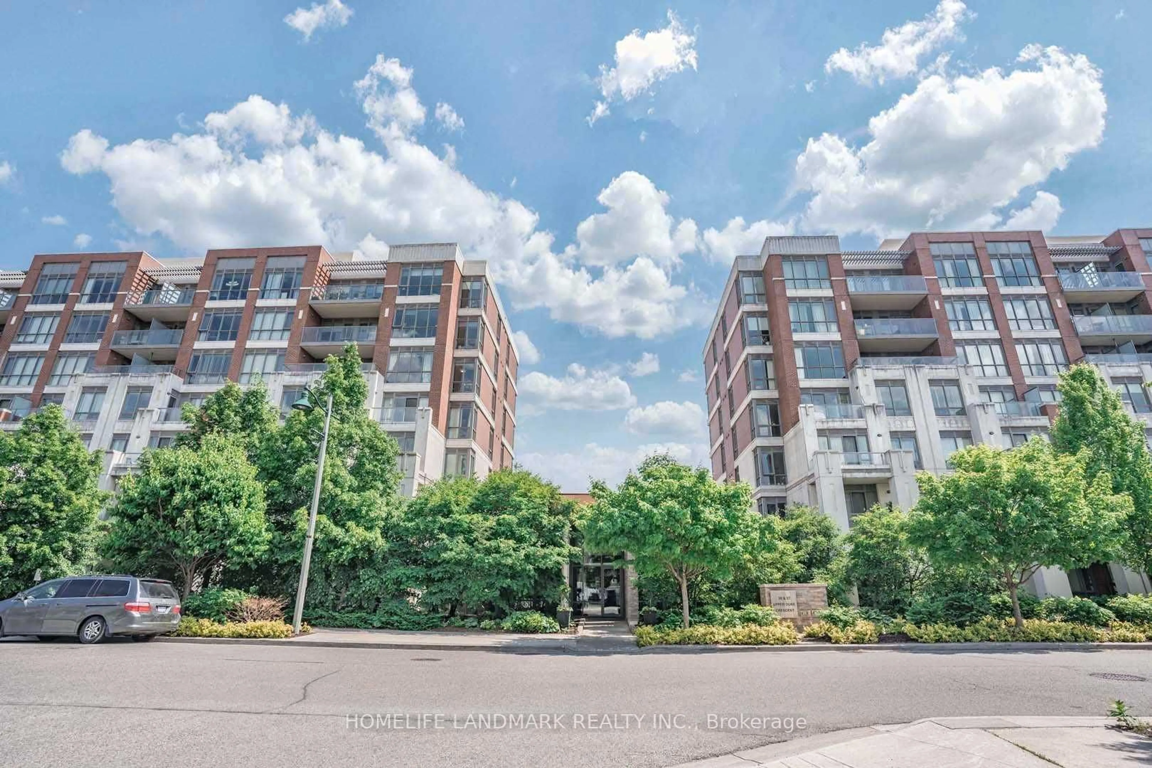 A pic from outside/outdoor area/front of a property/back of a property/a pic from drone, unknown for 57 Upper Duke Cres #205, Markham Ontario L6G 0B7