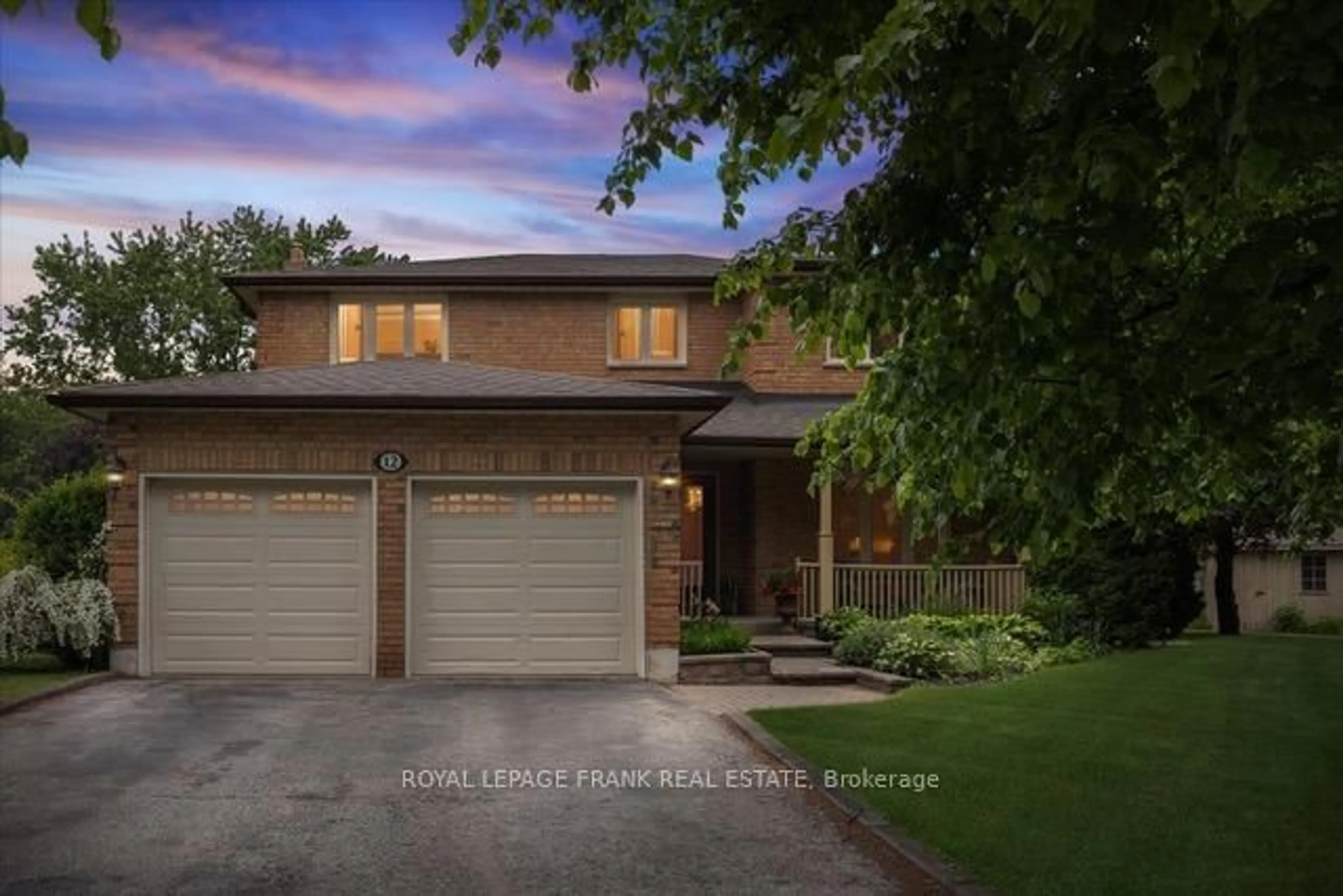 Home with brick exterior material, street for 12 Linton Crt, Uxbridge Ontario L9P 1L6