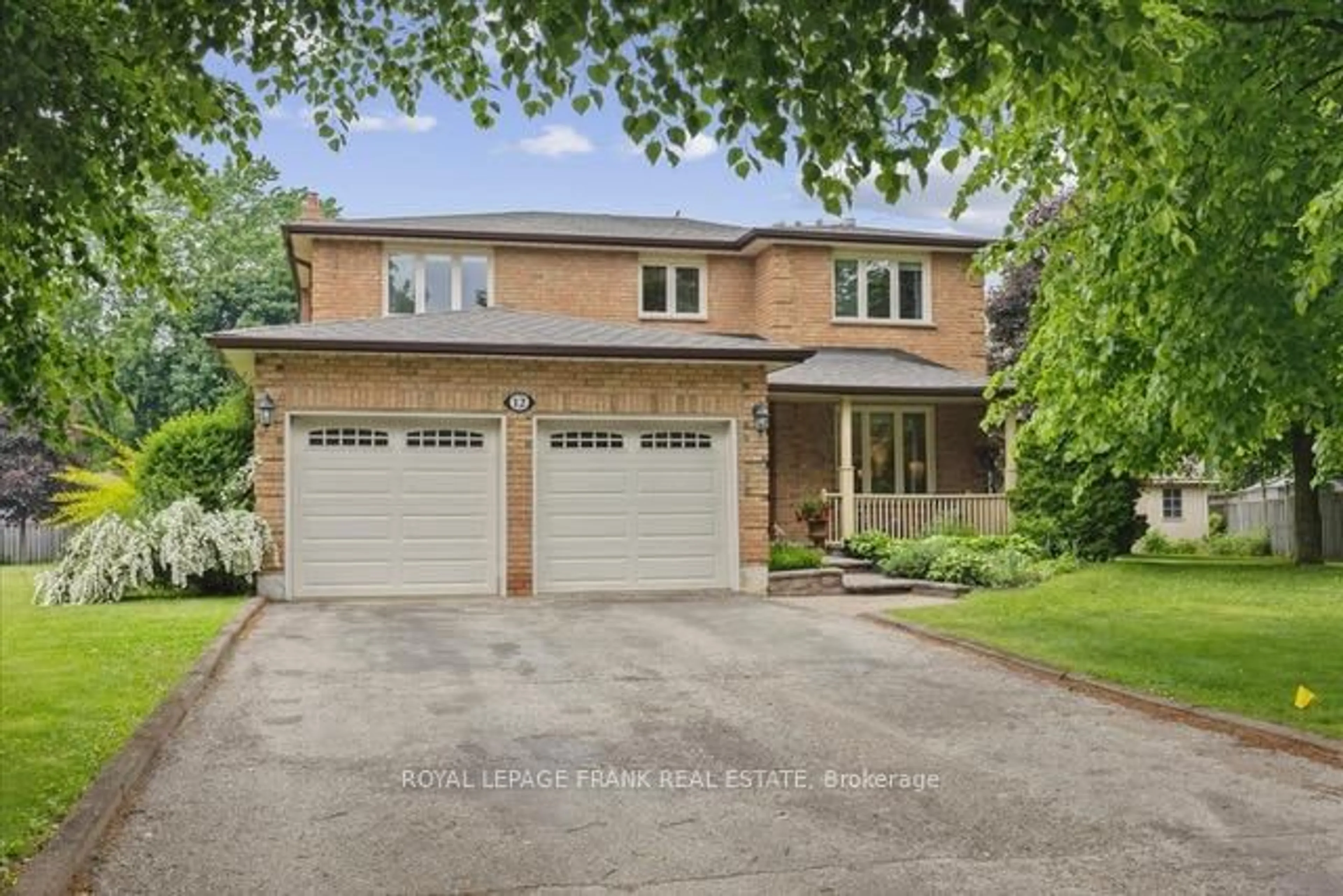 Home with brick exterior material, street for 12 Linton Crt, Uxbridge Ontario L9P 1L6