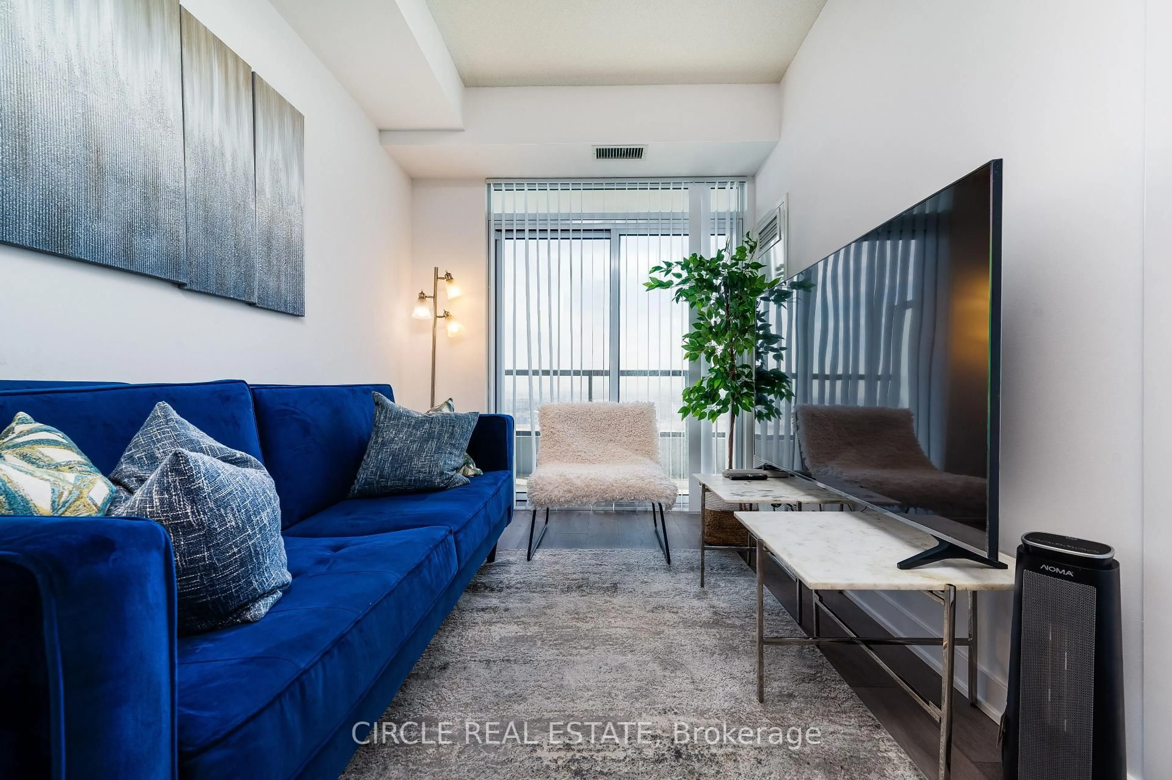 Living room with furniture, unknown for 60 Honeycrisp Cres #1219, Vaughan Ontario L4K 0N5