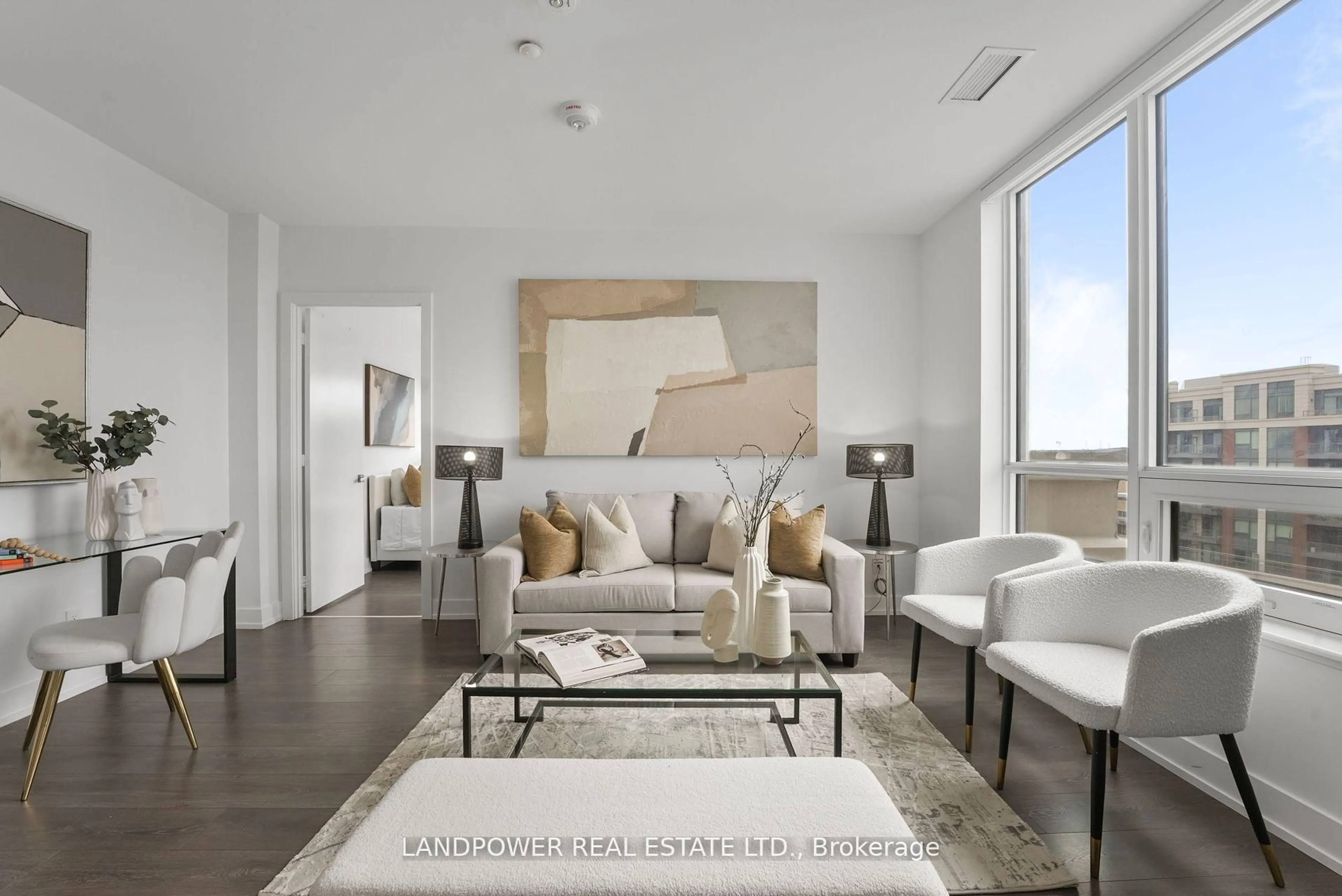 Living room with furniture, unknown for 268 Buchanan Dr #706W, Markham Ontario L3R 8G9