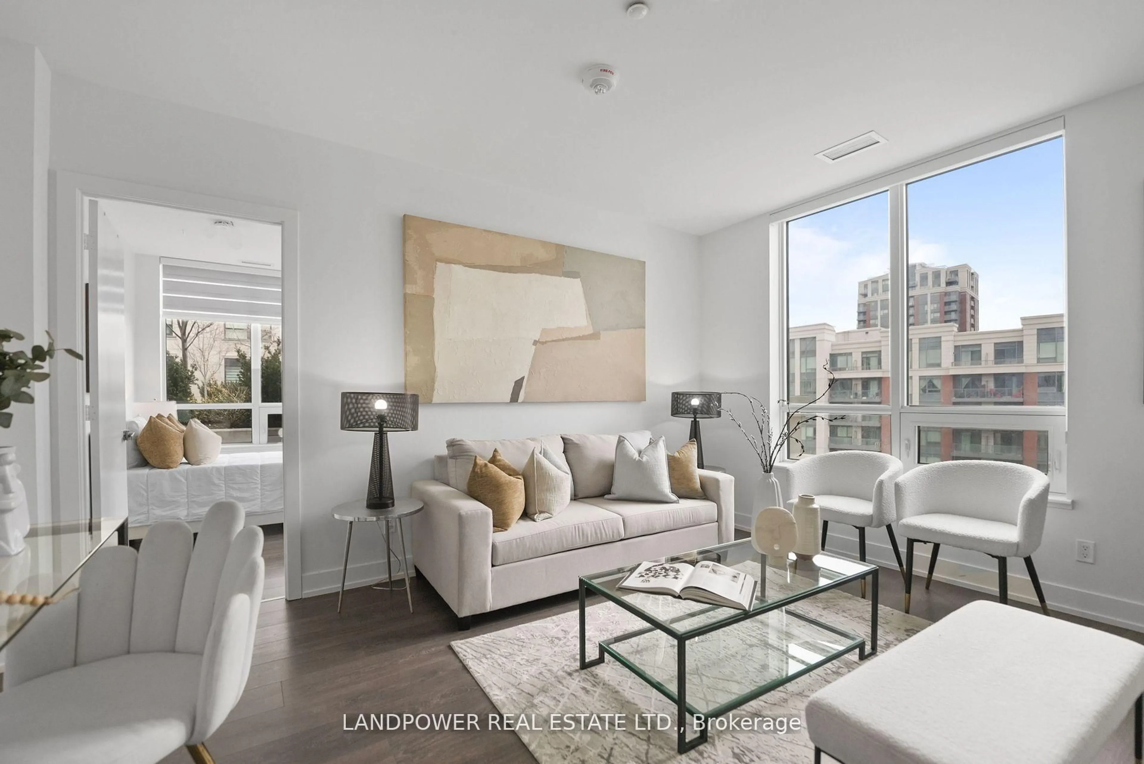 Living room with furniture, unknown for 268 Buchanan Dr #706W, Markham Ontario L3R 8G9